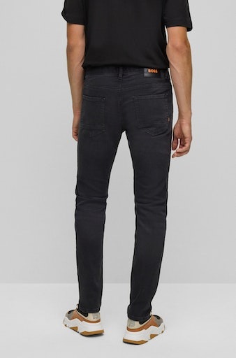 BOSS ORANGE Tapered-fit-Jeans "Taber BC P", mit Leder-Badge günstig online kaufen