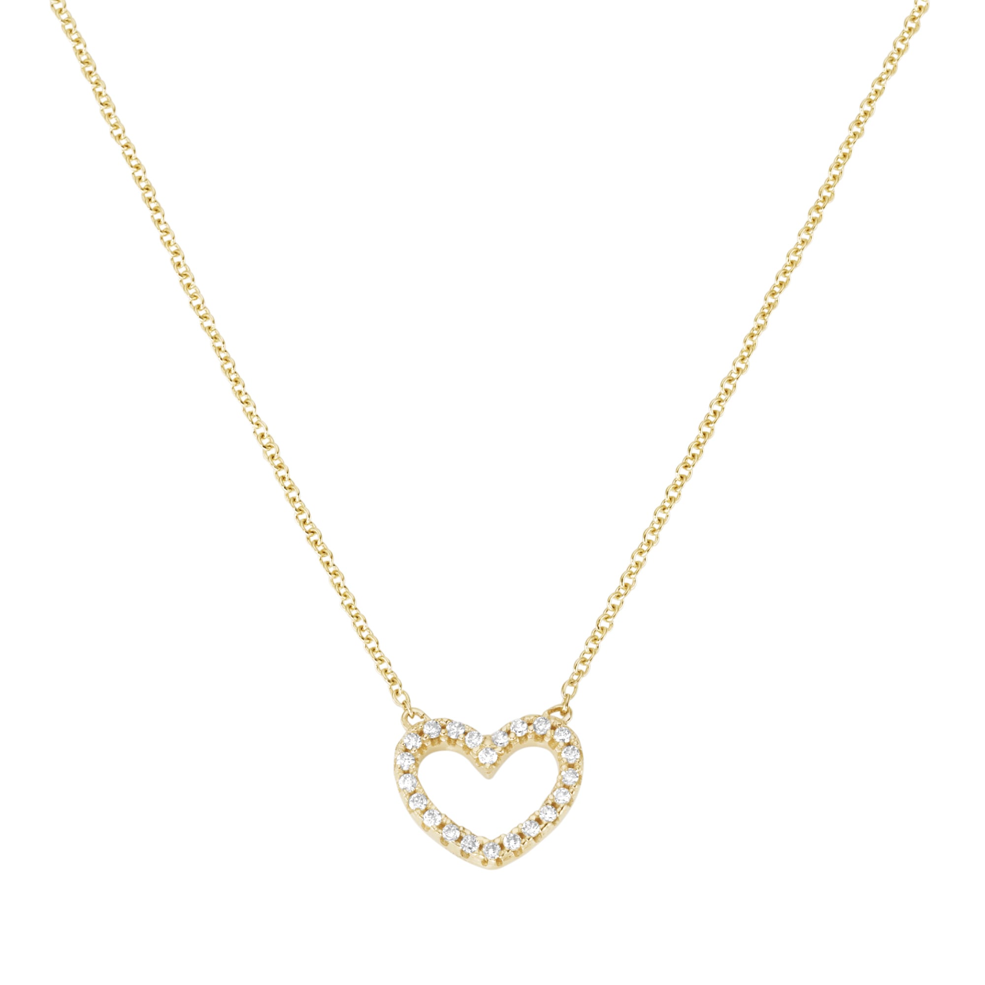 Luigi Merano Collier »Mittelteil Herz mit Brillanten, Gold 585«