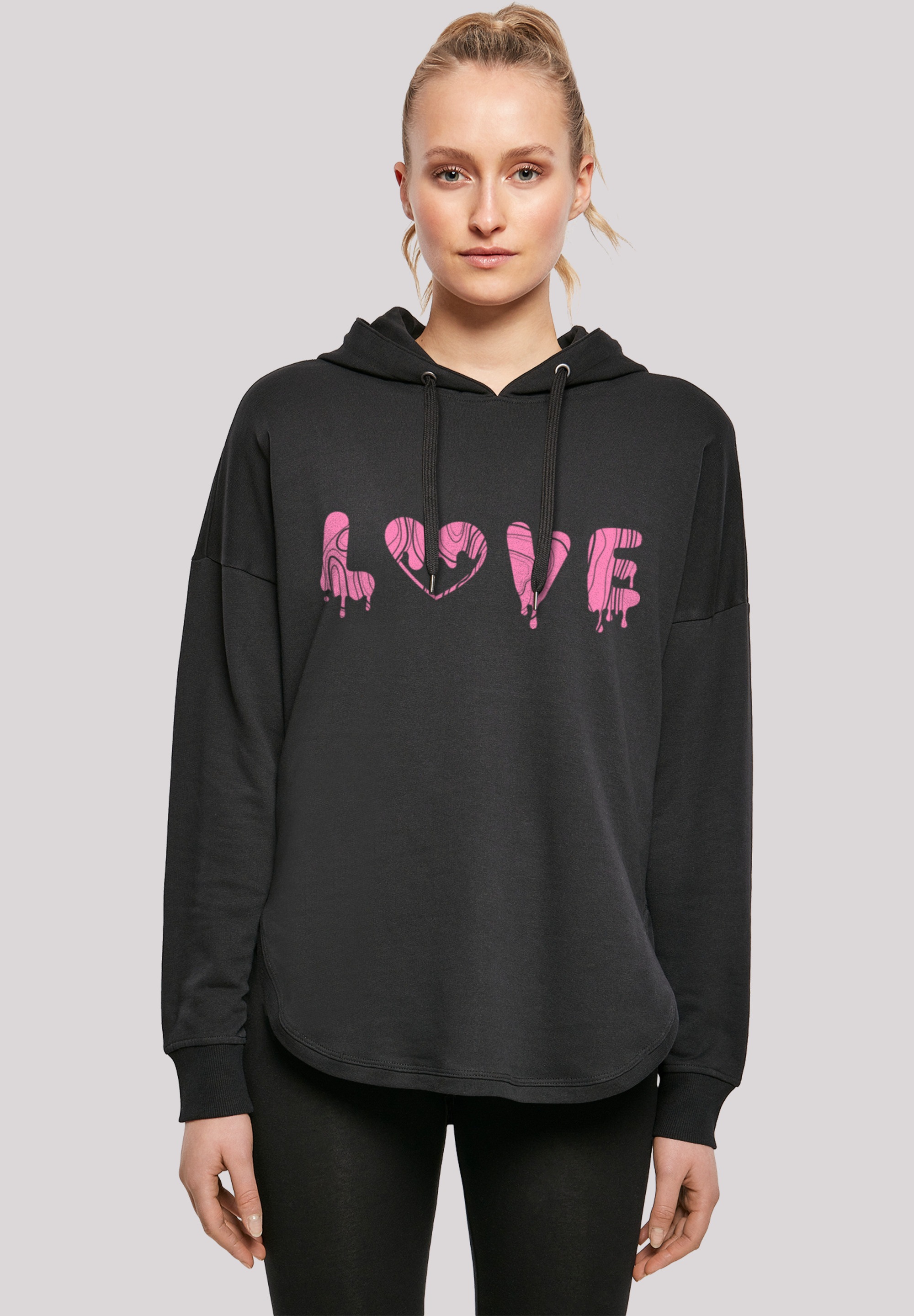 F4NT4STIC Kapuzenpullover "Valentinstag Love Pink", Print günstig online kaufen