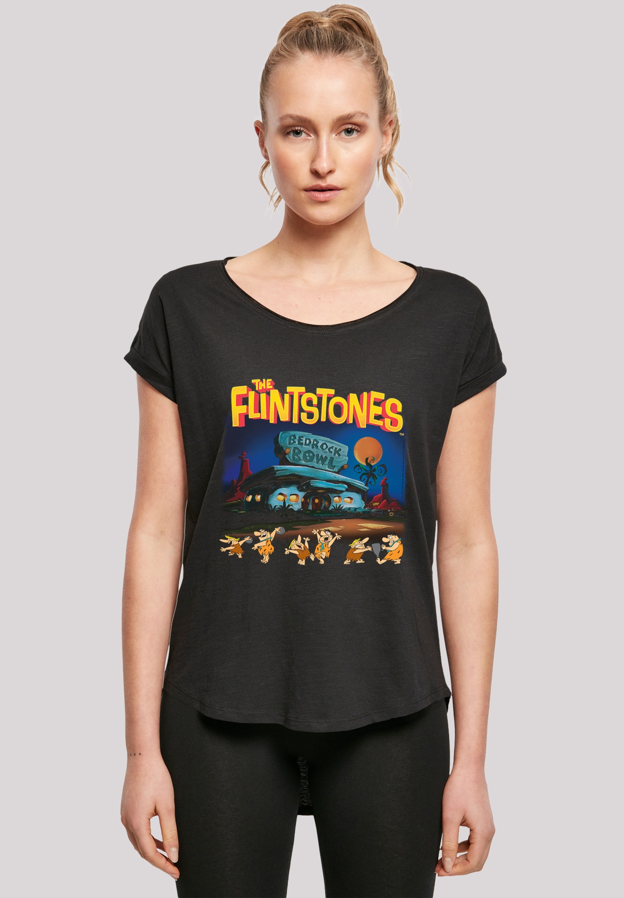 F4NT4STIC T-Shirt »Die Familie Feuerstein Champions Of Bedrock Bowl«, Print