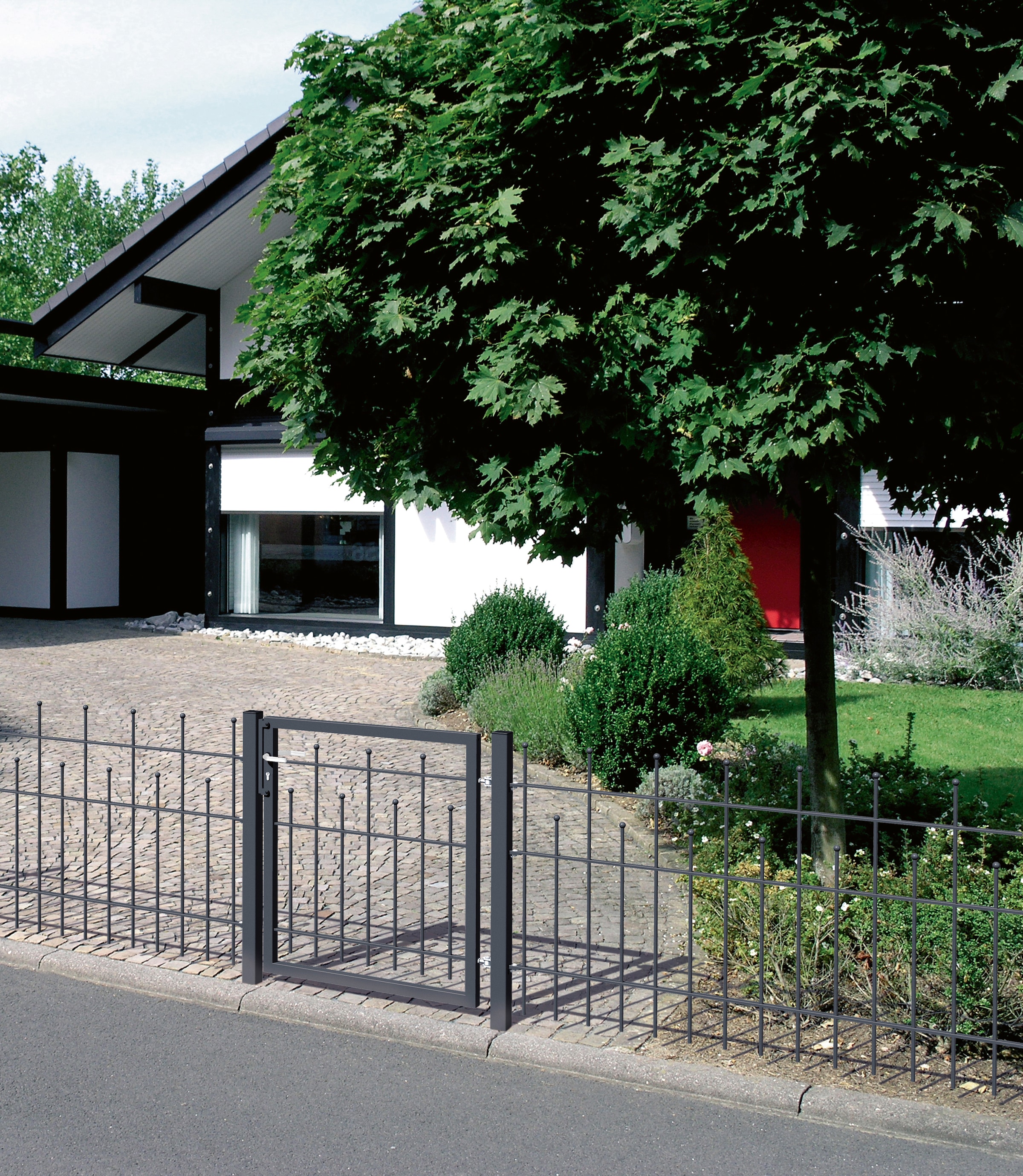 Alberts Zauneinzeltür »Madrid« Breite: 100 cm, Höhe 80 und 100 cm, feuerverzinkt