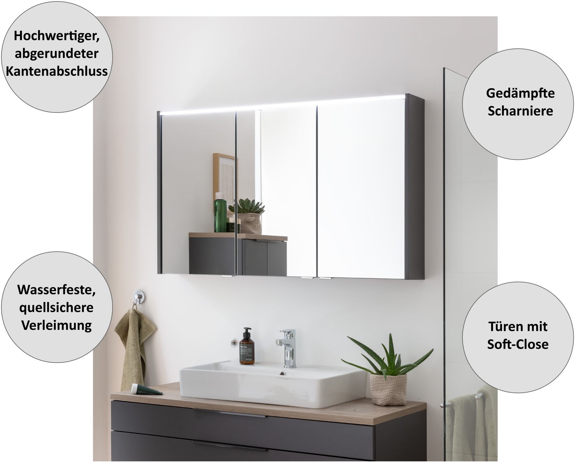 FACKELMANN Badmöbel-Set, (3 St.)