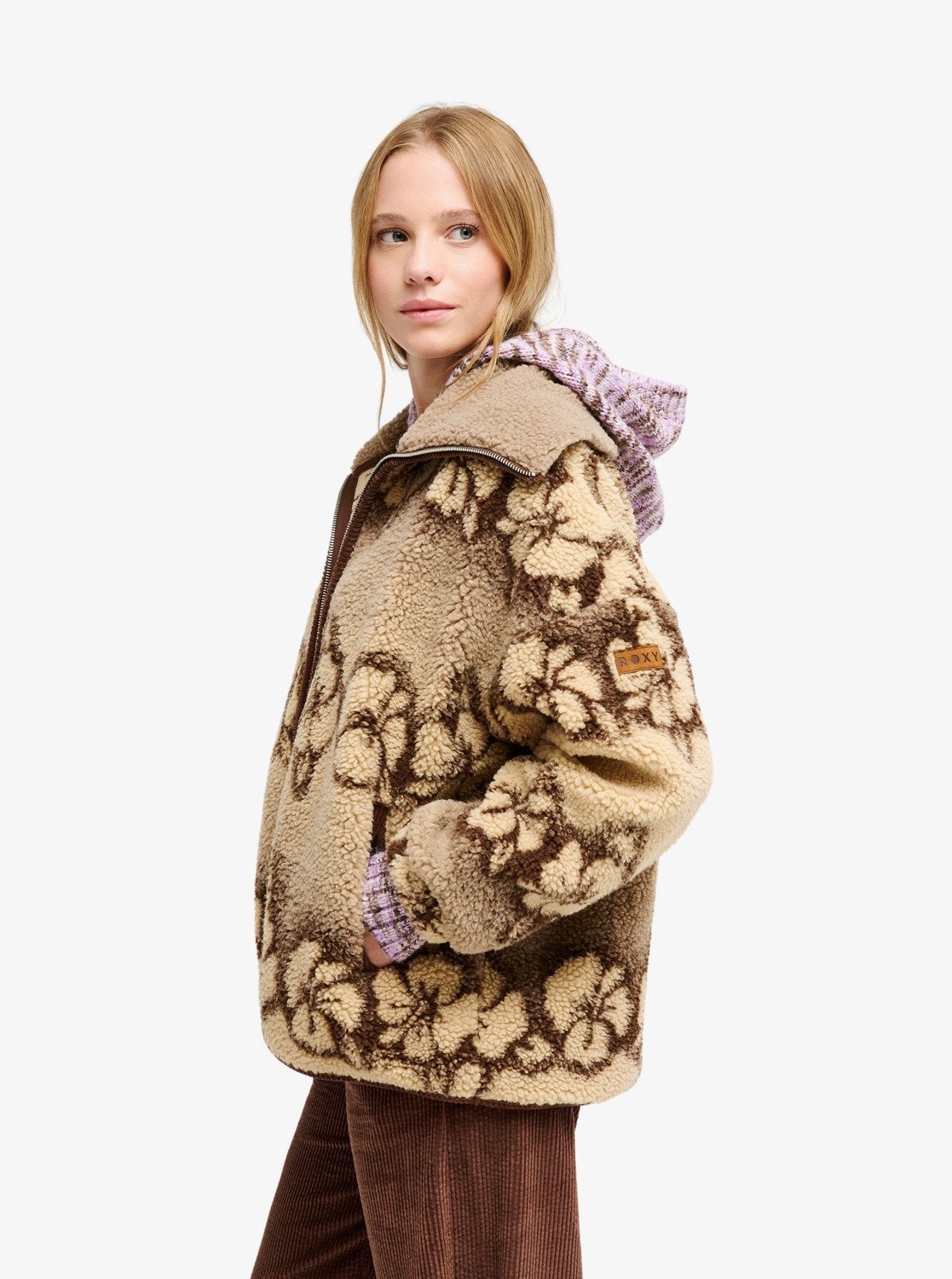 Roxy Fleecejacke »FEELS LIKE WINTER« für Sportmode und Wintermode, sportlicher Stil, aus Polyester