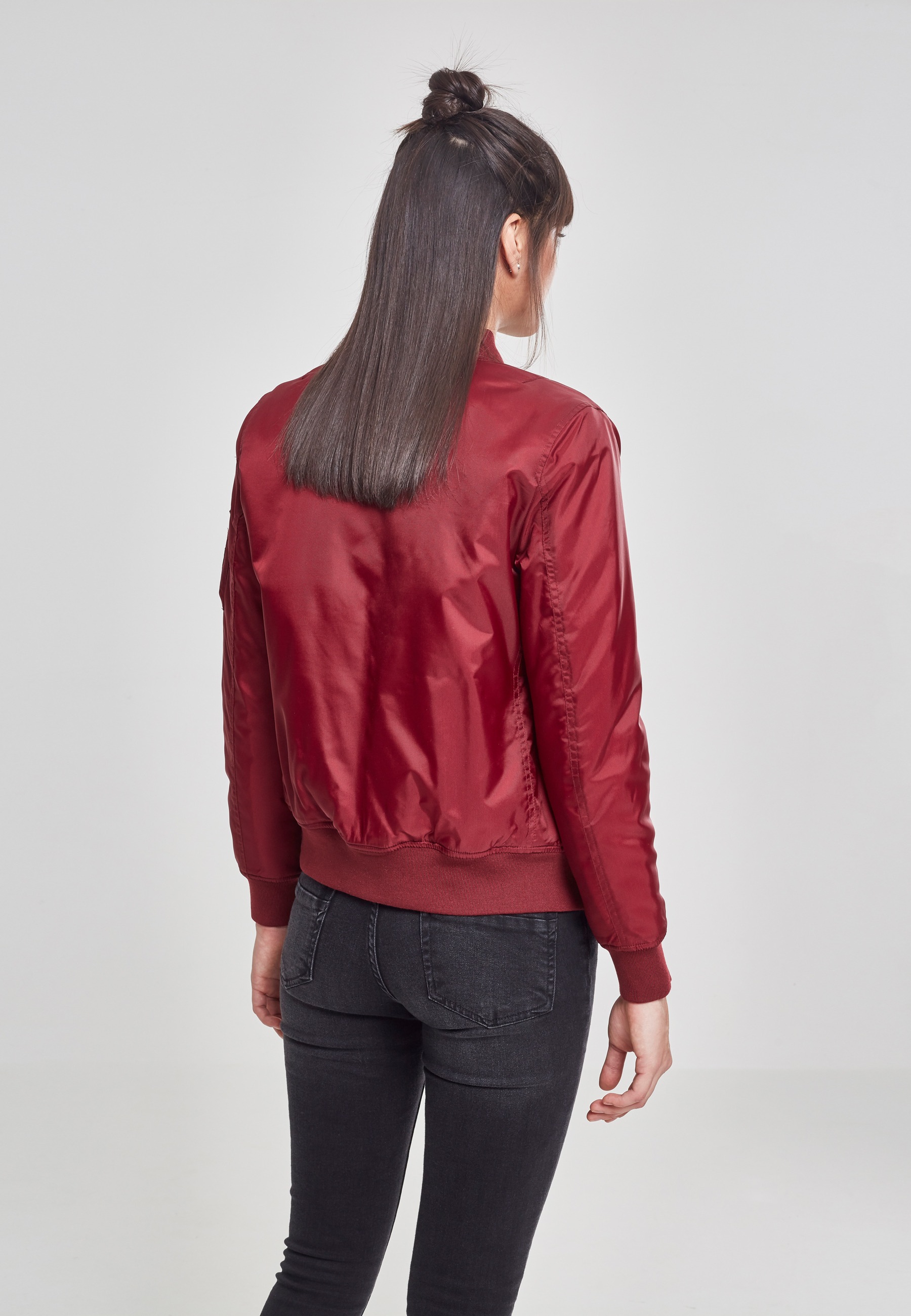 URBAN CLASSICS Allwetterjacke »Urban Classics Damen Ladies Basic Bomber Jacket« 1 Stk. tlg. ohne Kapuze