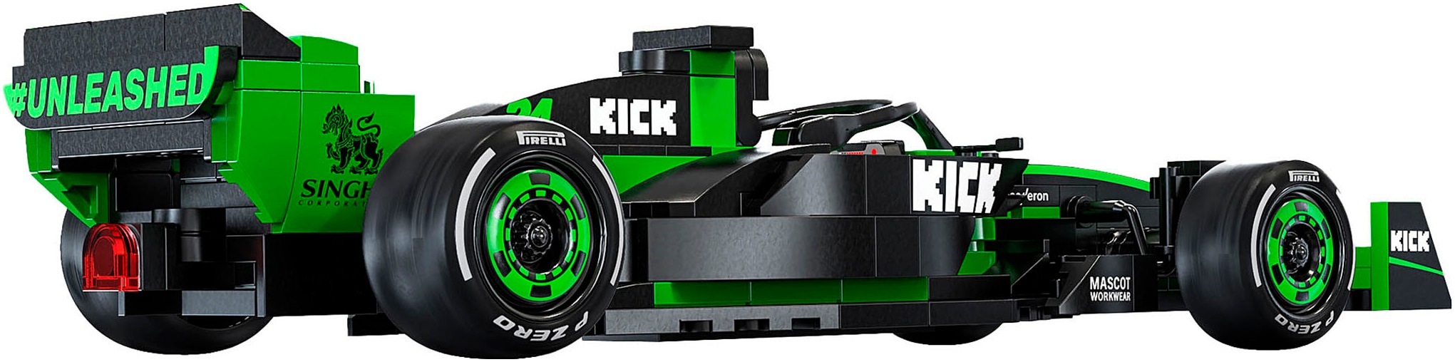 Jamara Konstruktions-Spielset »CaDA, KICK Sauber F1® Team C44 - 2024 1:24 grün Bricks«, (314 St.)