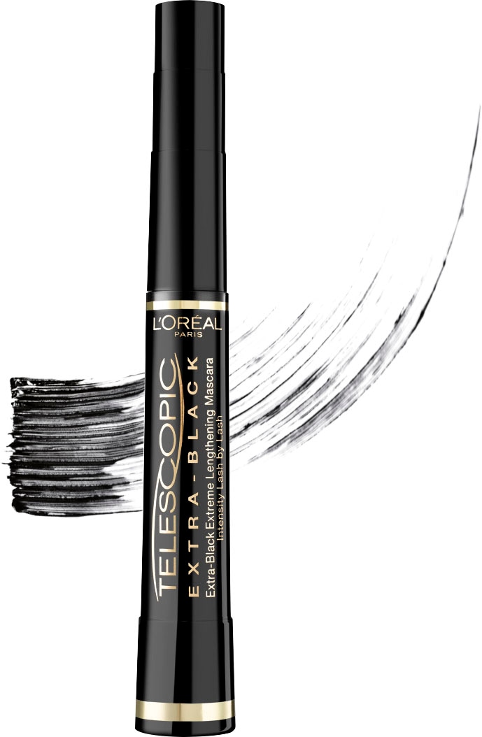 L'ORÉAL PARIS Mascara »Telescopic Mascara Extra Black«, mit patentierter flexibler Bürste