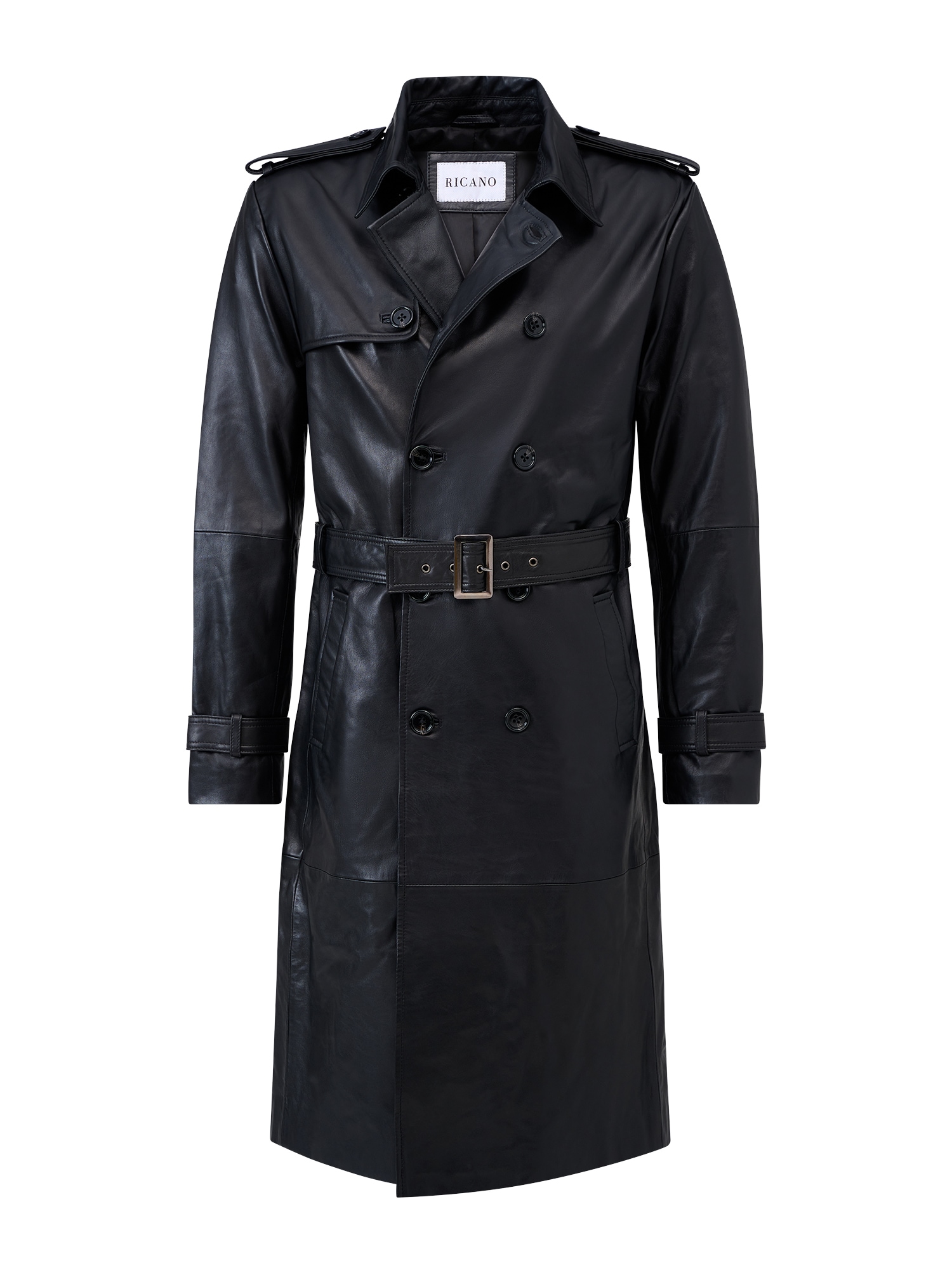 RICANO Trenchcoat "Ledermantel Domenico" Handgefertigt aus echtem Leder
