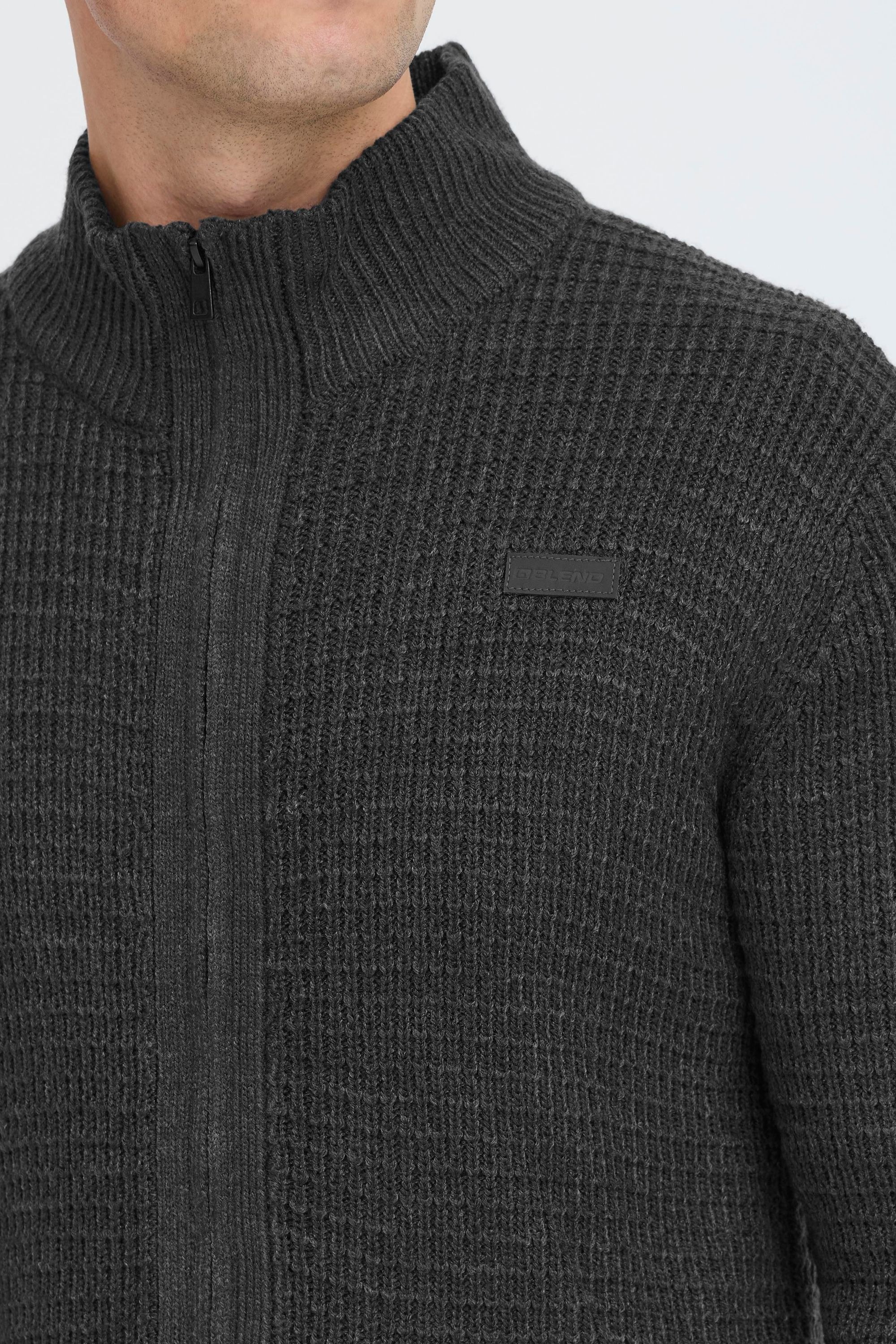 Blend Strickjacke »BHPattix« Stilvolle Strickjacke mit Stehkragen