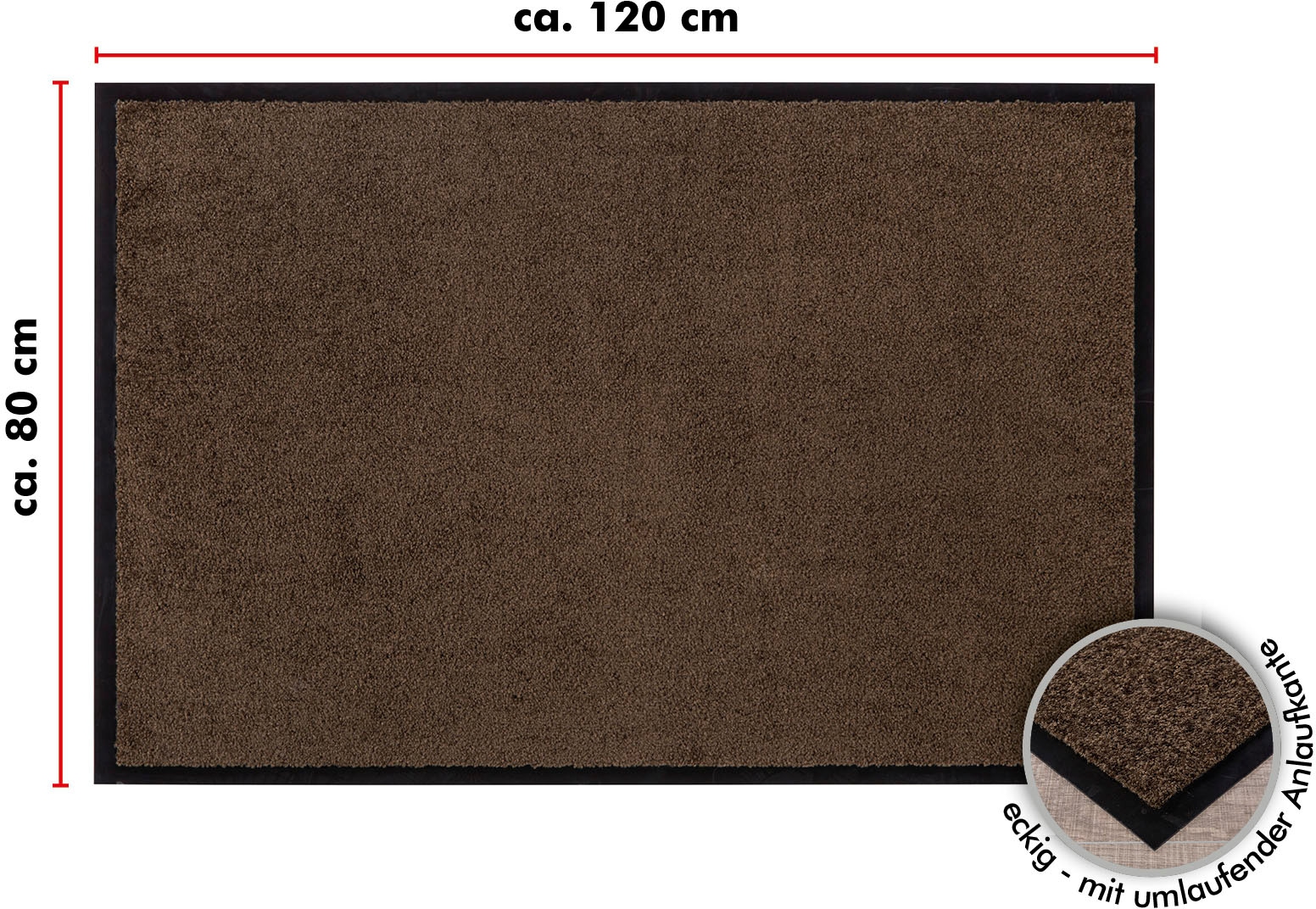 Andiamo Fußmatte »Verdi«, rechteckig, Schmutzfangmatte, Rechnung waschbar auch überdachten | BAUR Außenbereich auf für geeignet