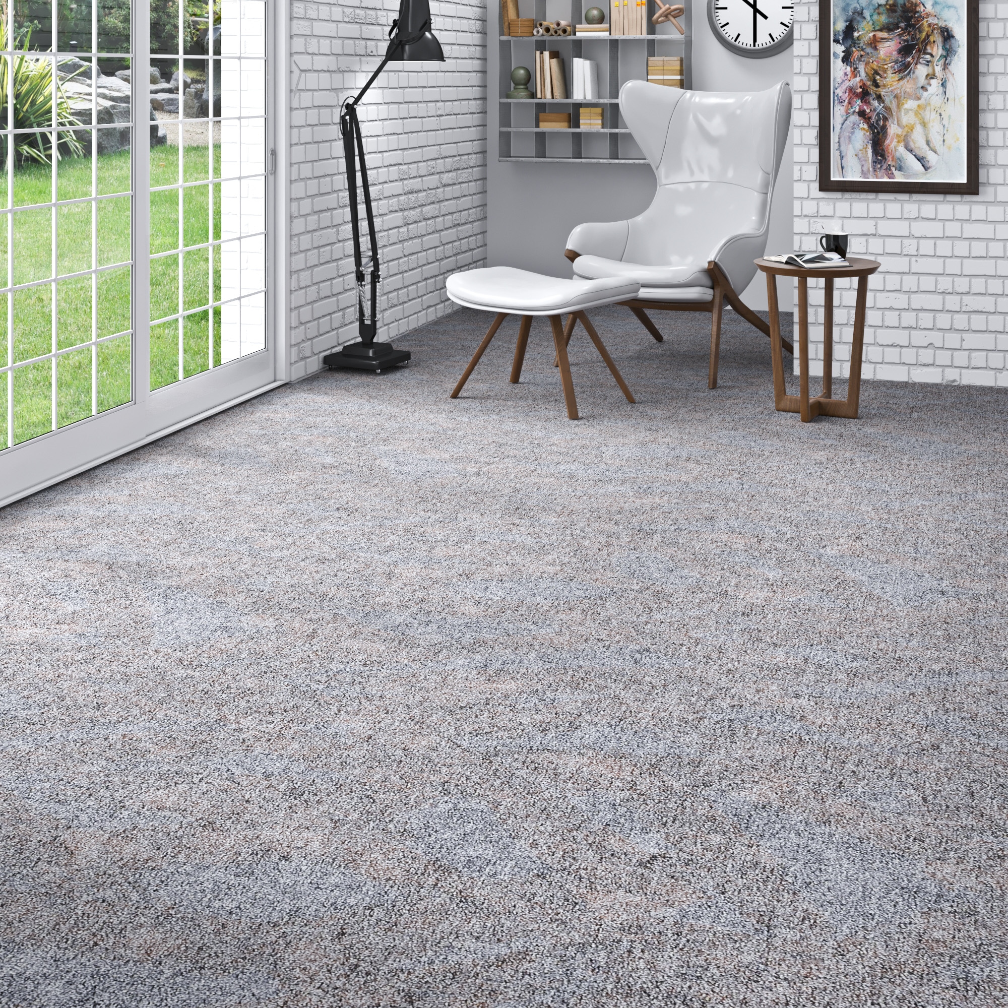 my home Teppichboden "Caio, Schlinge" rechteckig 8 mm Höhe meliert, Breite günstig online kaufen