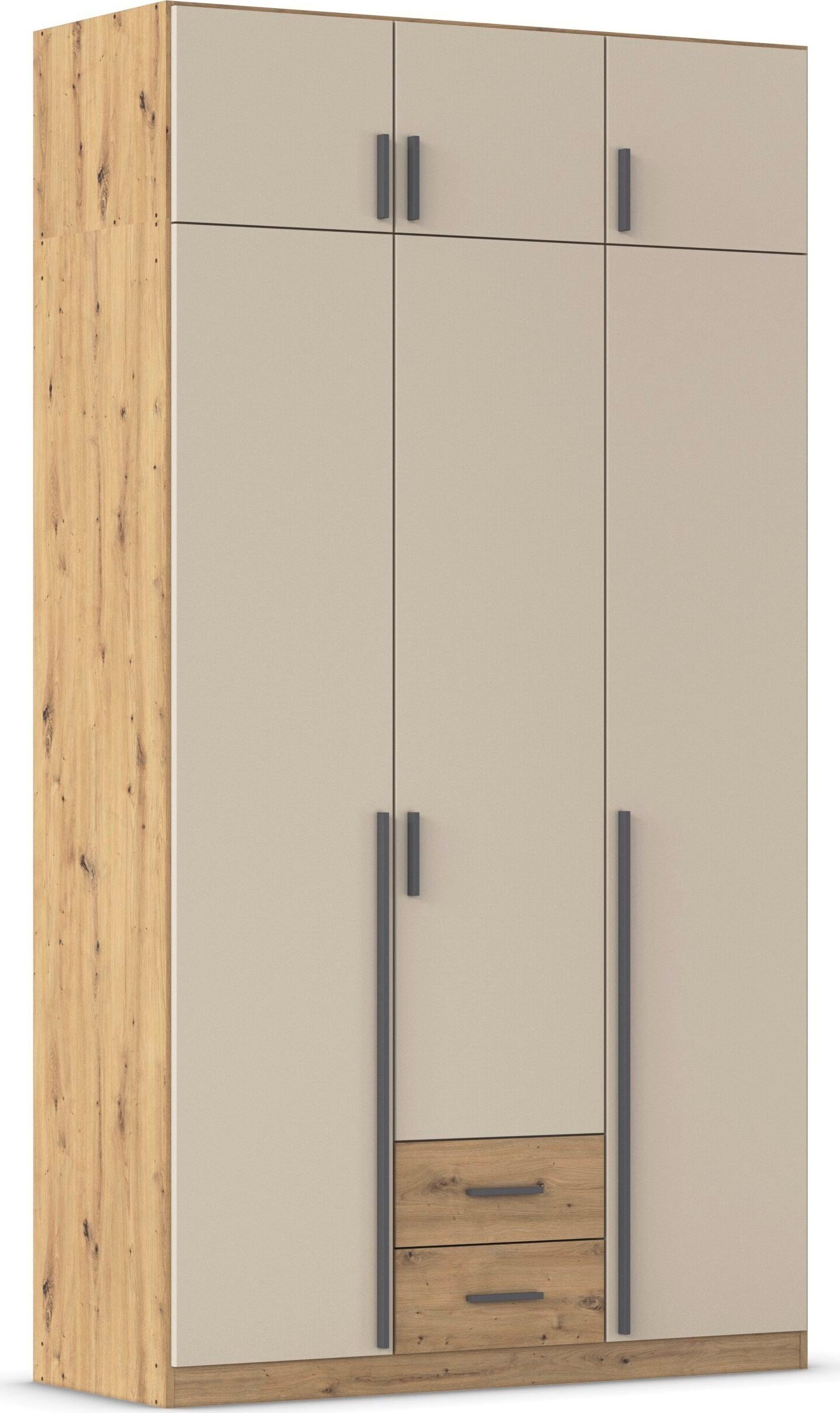 rauch "Schrank Garderobe Wäscheschrank GAMMA in 4 Breiten 91-226 cm" 3 verschiedene Ausstattungen BASIC/CLASSIC/PREMIUM (inkl. SOFT-CLOSE), mit Schubladen und Schrankaufsatz, schlichtes Design MADE IN GERMANY