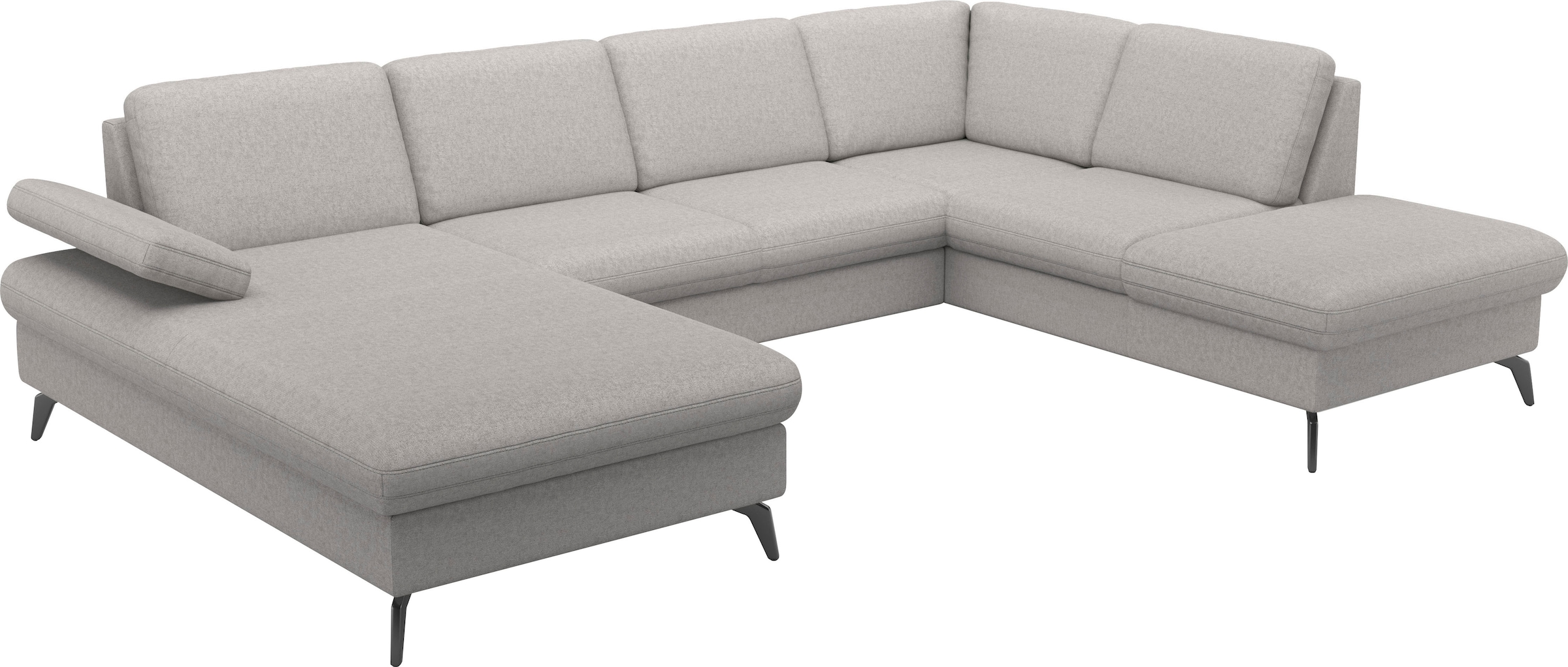 sit&more Wohnlandschaft »Morris Jubi U-Form«, inkl. Armteilfunktion und 1 Zierkissen, wahlweise mit Bettfunktion