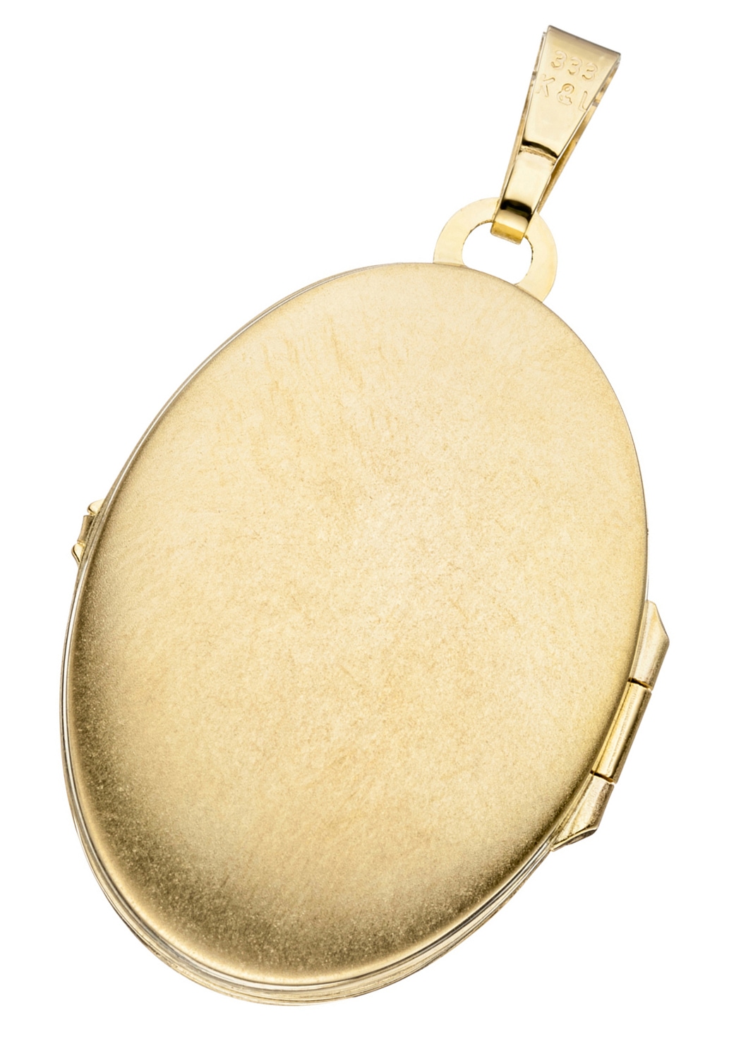 JOBO Medallionanhänger »Anhänger Medaillon oval«, 333 Gold bicolor mit Zirkonia
