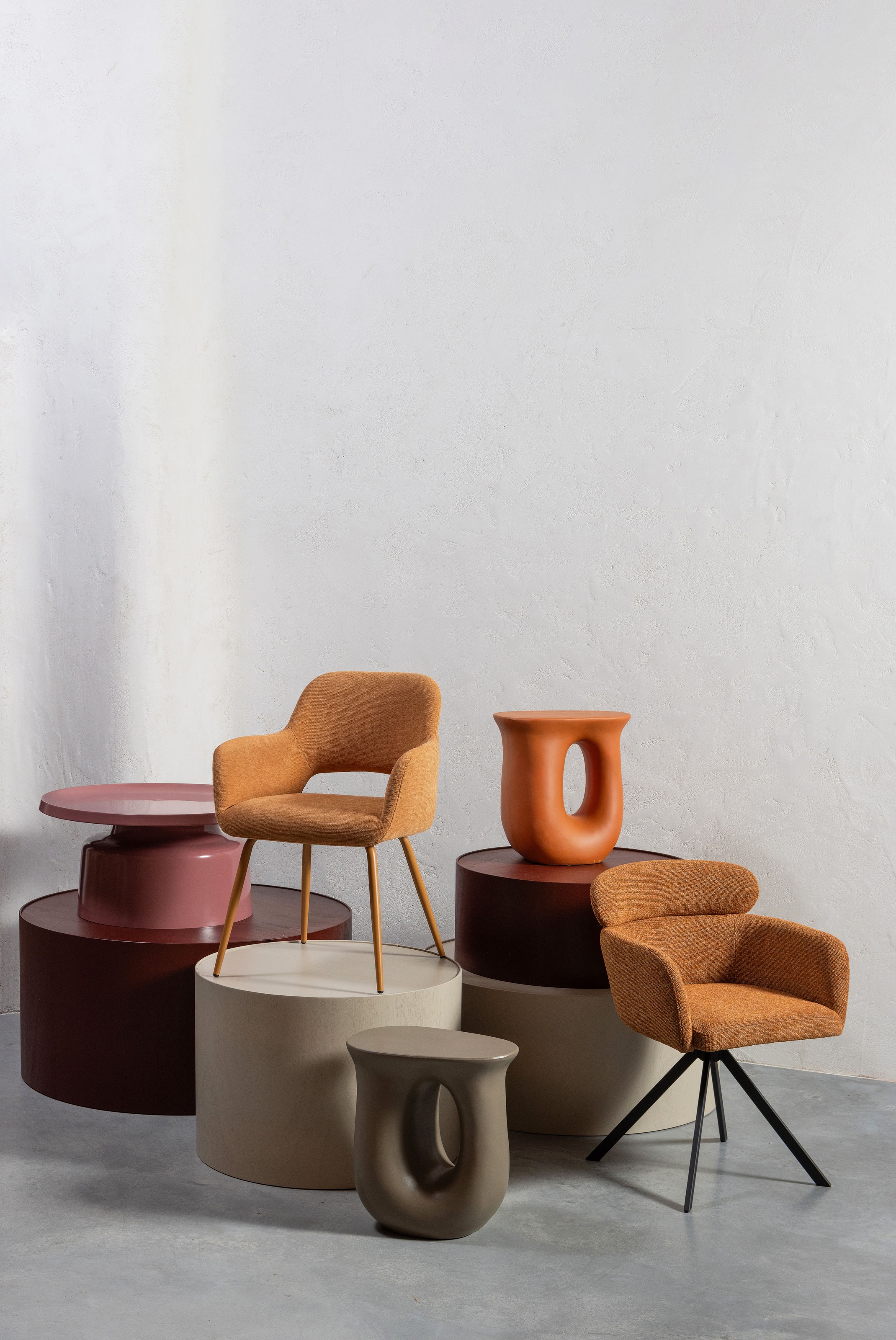 WOOOD Esszimmerstuhl "Fenne aus Kunstleder mit Drehgestell aus Metall H 80 günstig online kaufen