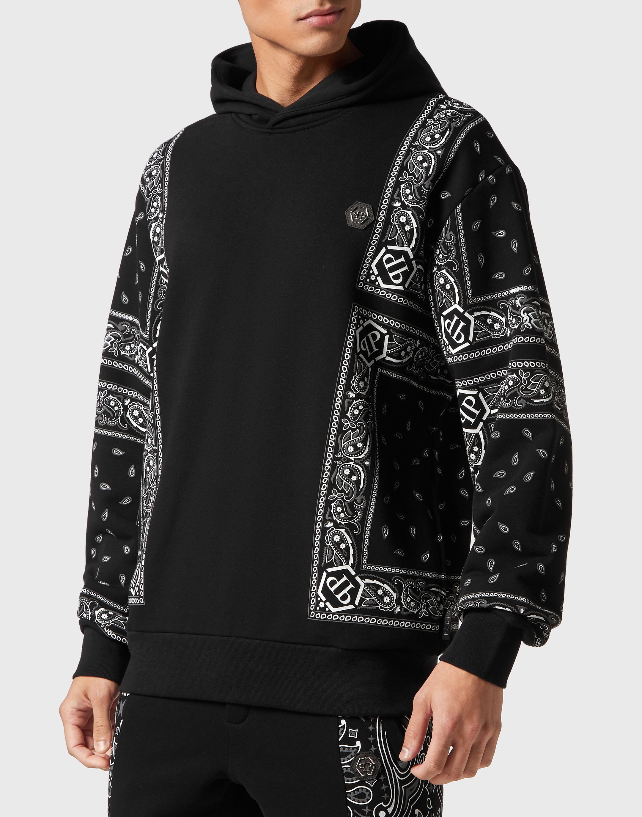 PHILIPP PLEIN Kapuzensweatjacke "Paisley" günstig online kaufen