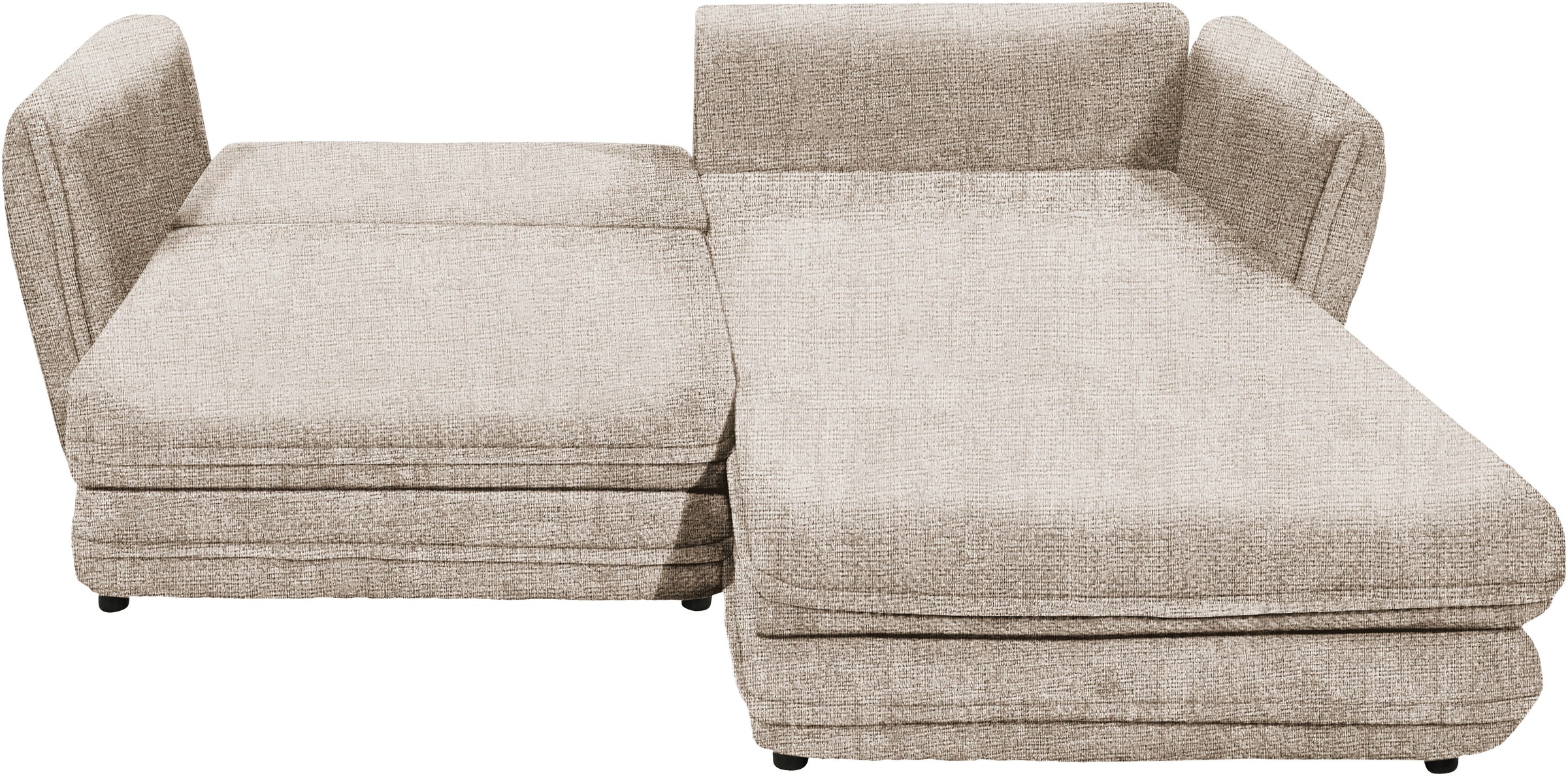 ED EXCITING DESIGN Ecksofa »Stanley L-Form«, mit Bettfunktion, Bettkasten & 2 Zierkissen