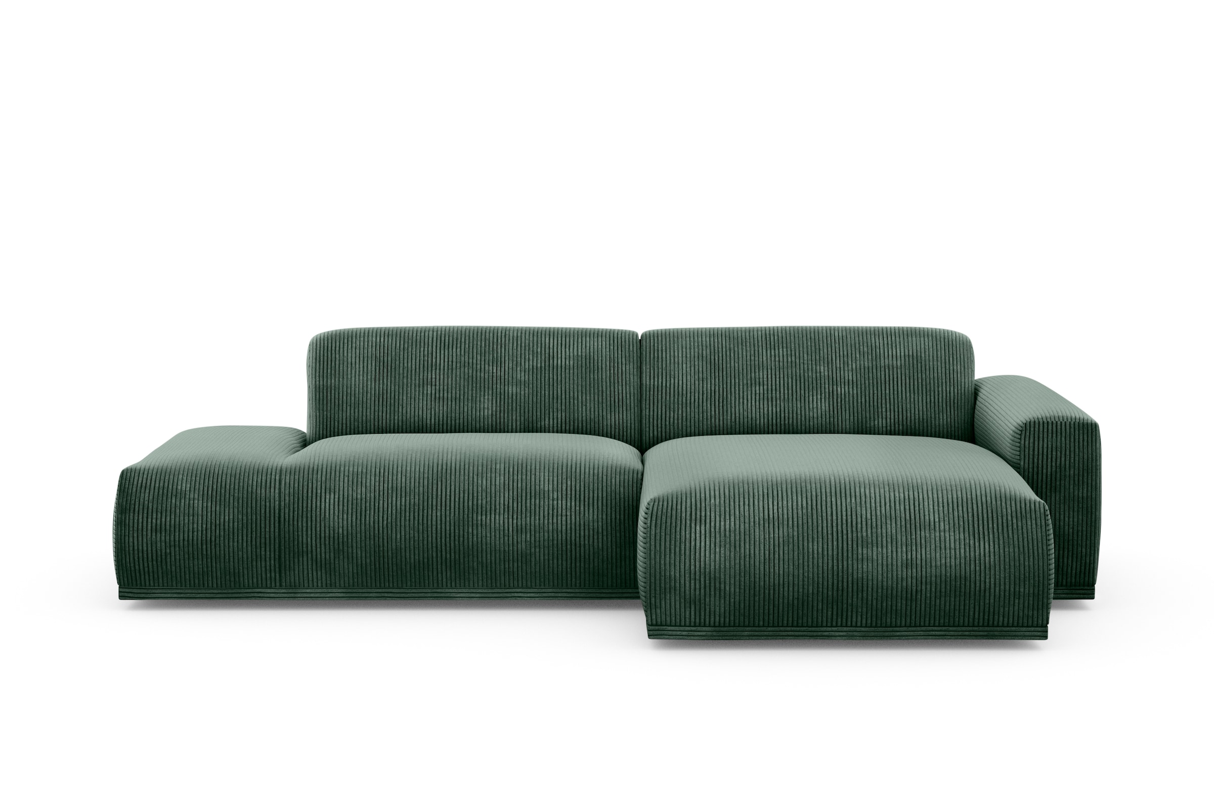 TRENDMANUFAKTUR Ecksofa »Braga, mit hochwertigem Kaltschaum, L-Form, in Cord erhältlich«, modernes Sofa, Couch mit hohem Sitzkomfort, 275/72/160 cm (B/H/T)