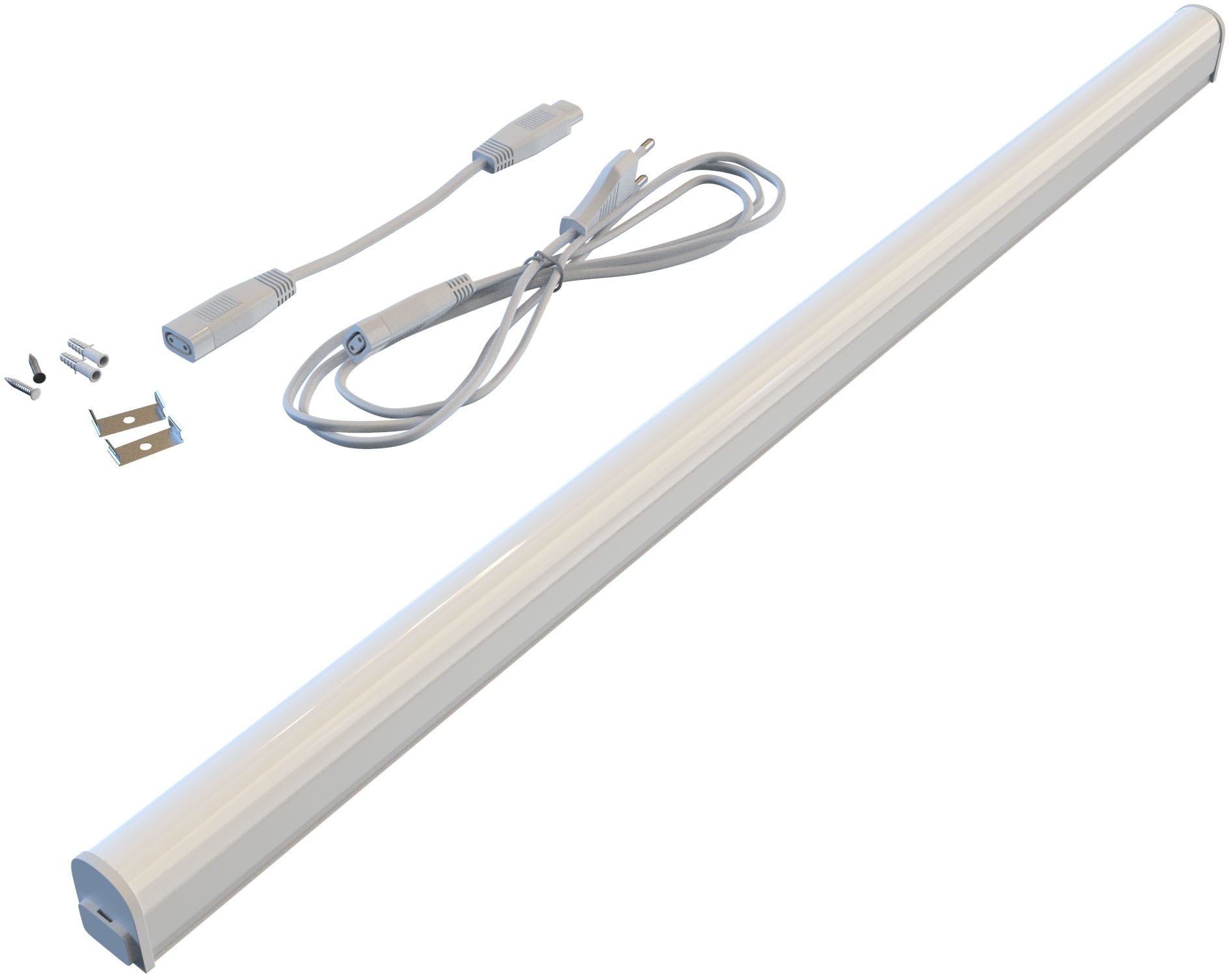 Briloner Leuchten LED Unterbauleuchte »2er Set LED Unterbauleuchte Küche, weiß«, 2er Set LED Unterbauleuchte Küche 58,5 cm erweiterbar