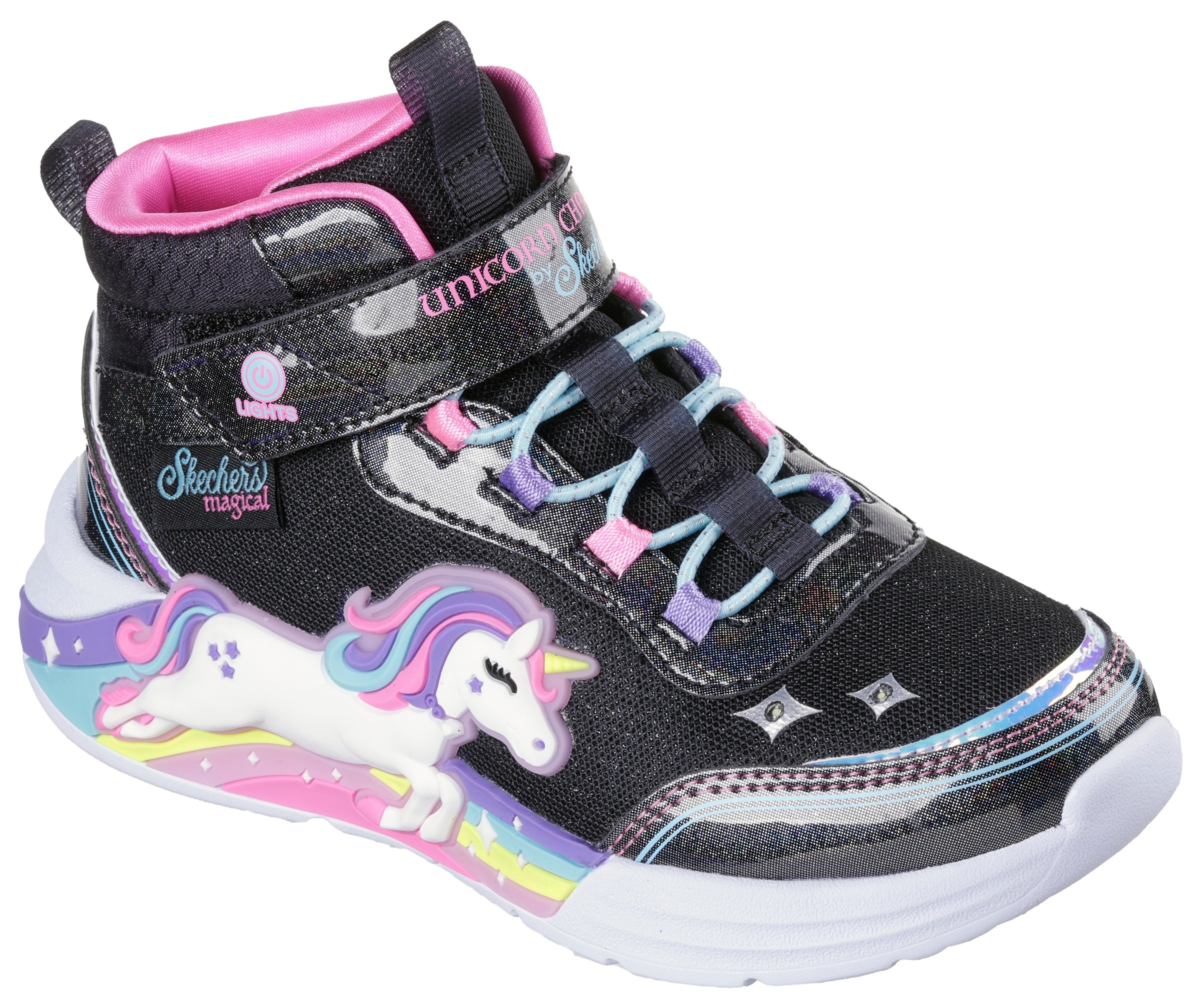 Skechers Unicorn Chaser Sneaker Black Multi 3