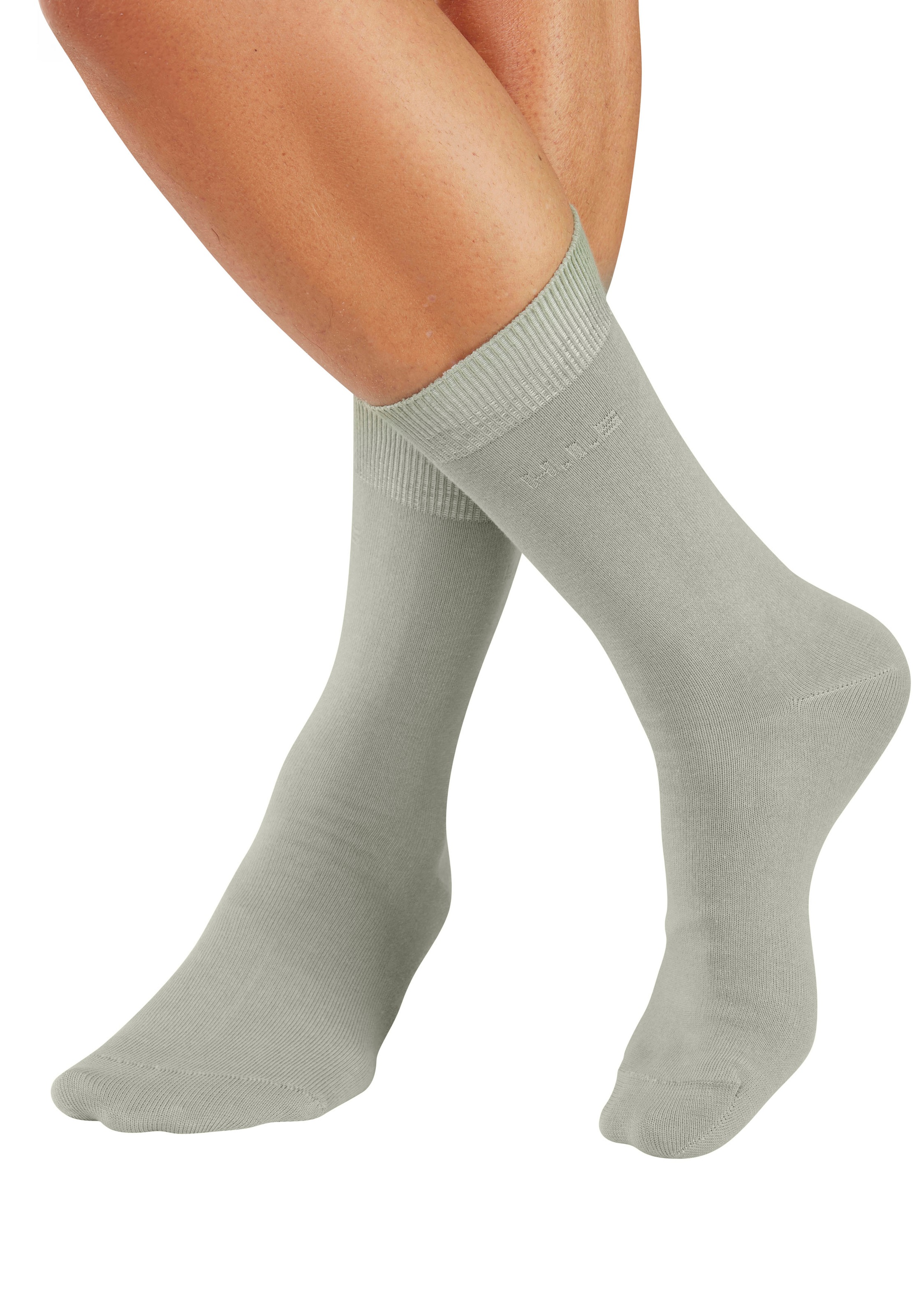 H.I.S Businesssocken »Herrensocken, Männdersocken, uni Anzugsocken,« Packung, 5 Paar tlg. mit klassischem Rippbündchen, ohne drückende Naht