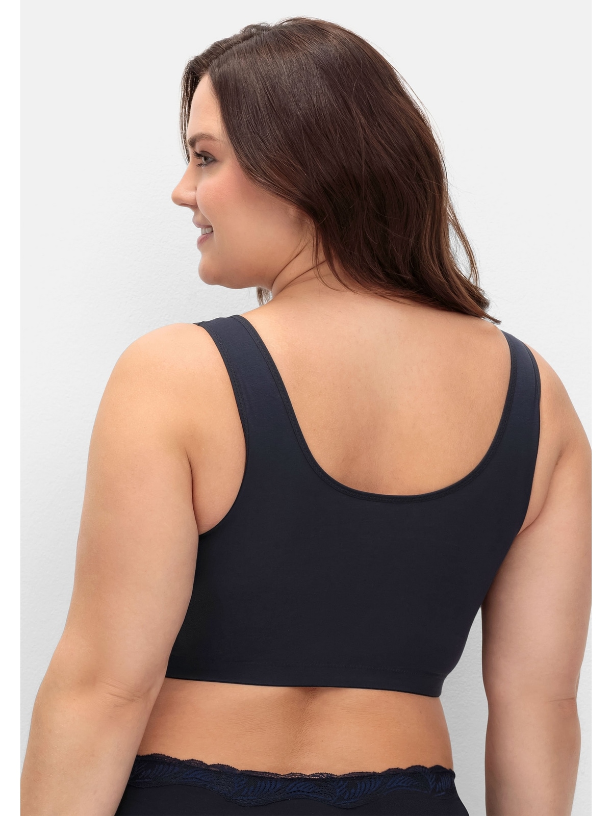 Sheego Bügelloser BH »Große Größen«, in Bustier-Form, mit Spitzenborte
