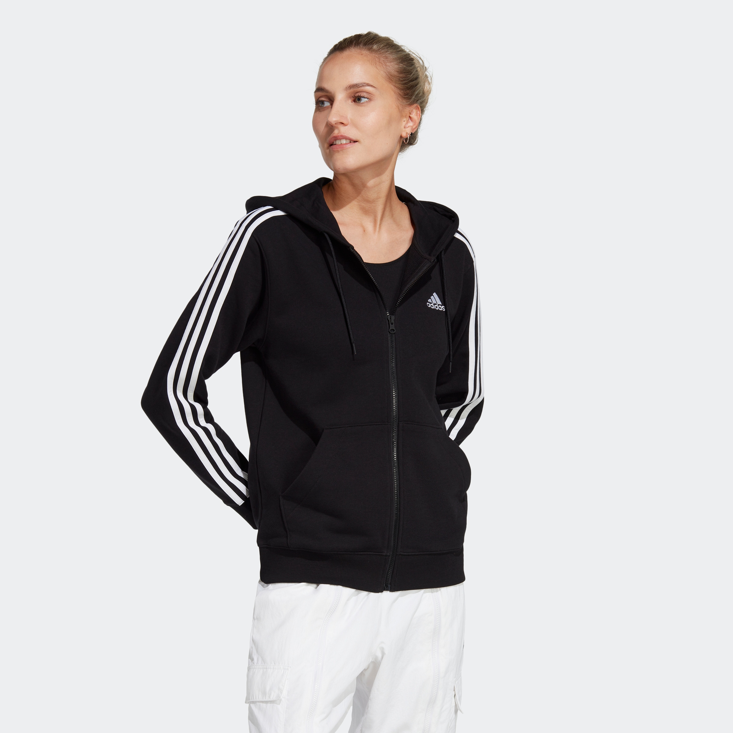 adidas Sportswear Kapuzensweatjacke "W 3S FT FZ R HD" günstig online kaufen