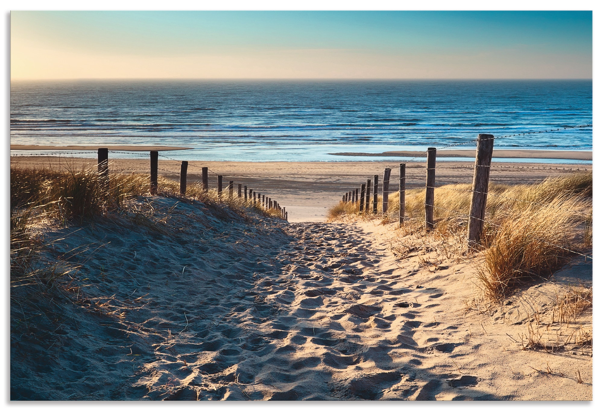 Artland Küchenrückwand "Weg zum Nordseestrand Sonnenuntergang", (1 tlg.), A günstig online kaufen