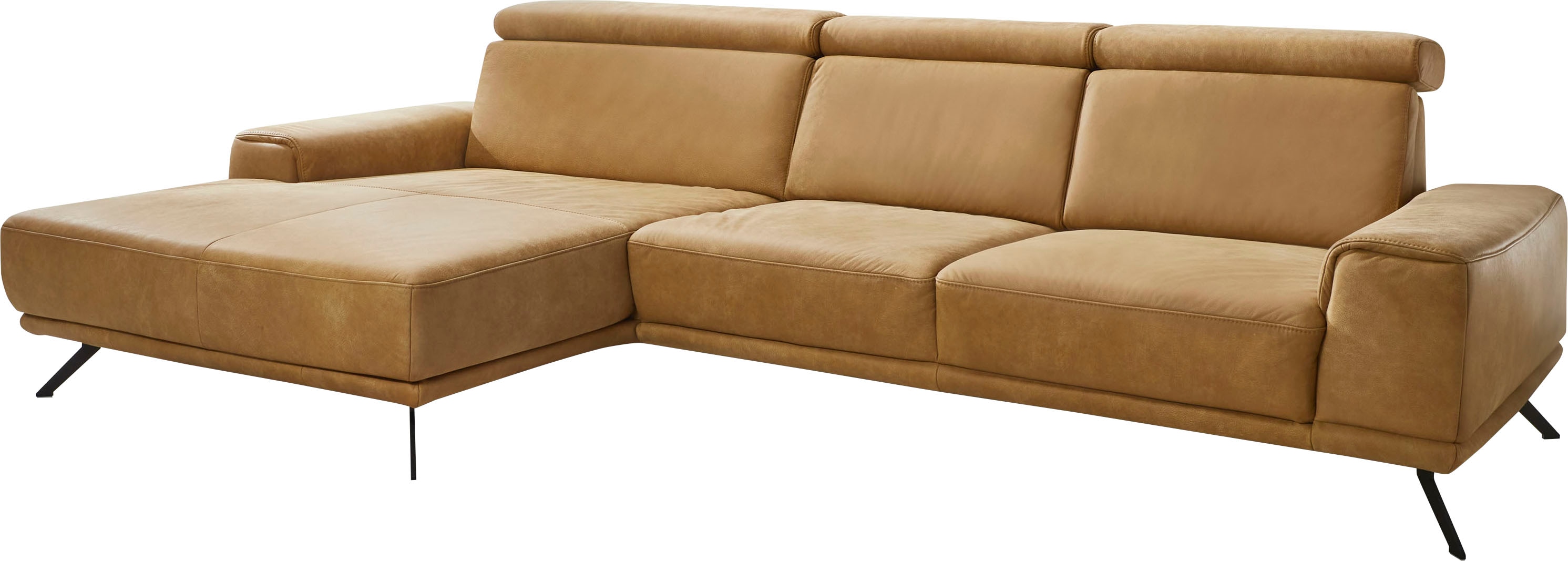 Die PlanBar Ecksofa "PN-EM22041 L-Form" wahlweise motorisches Canape oder Sitztiefenverstellung