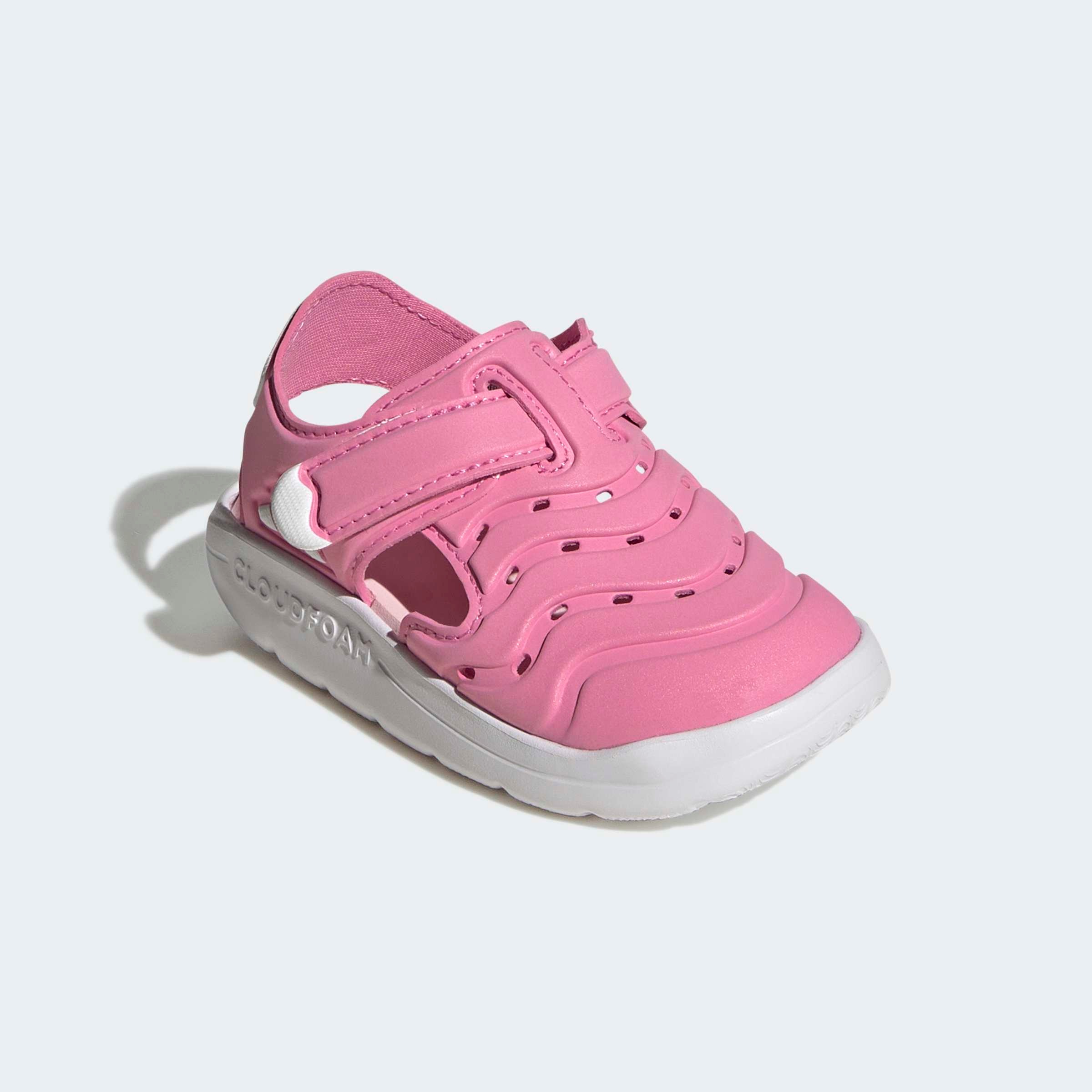 Badesandale ADIDAS SPORTSWEAR "WATER SANDAL 2 KIDS SANDALE", Mädchen, Gr. 25, bliss pink, ftwr weiß, clear pink, Synthetik, Schuhe, Badelatschen für Kinder