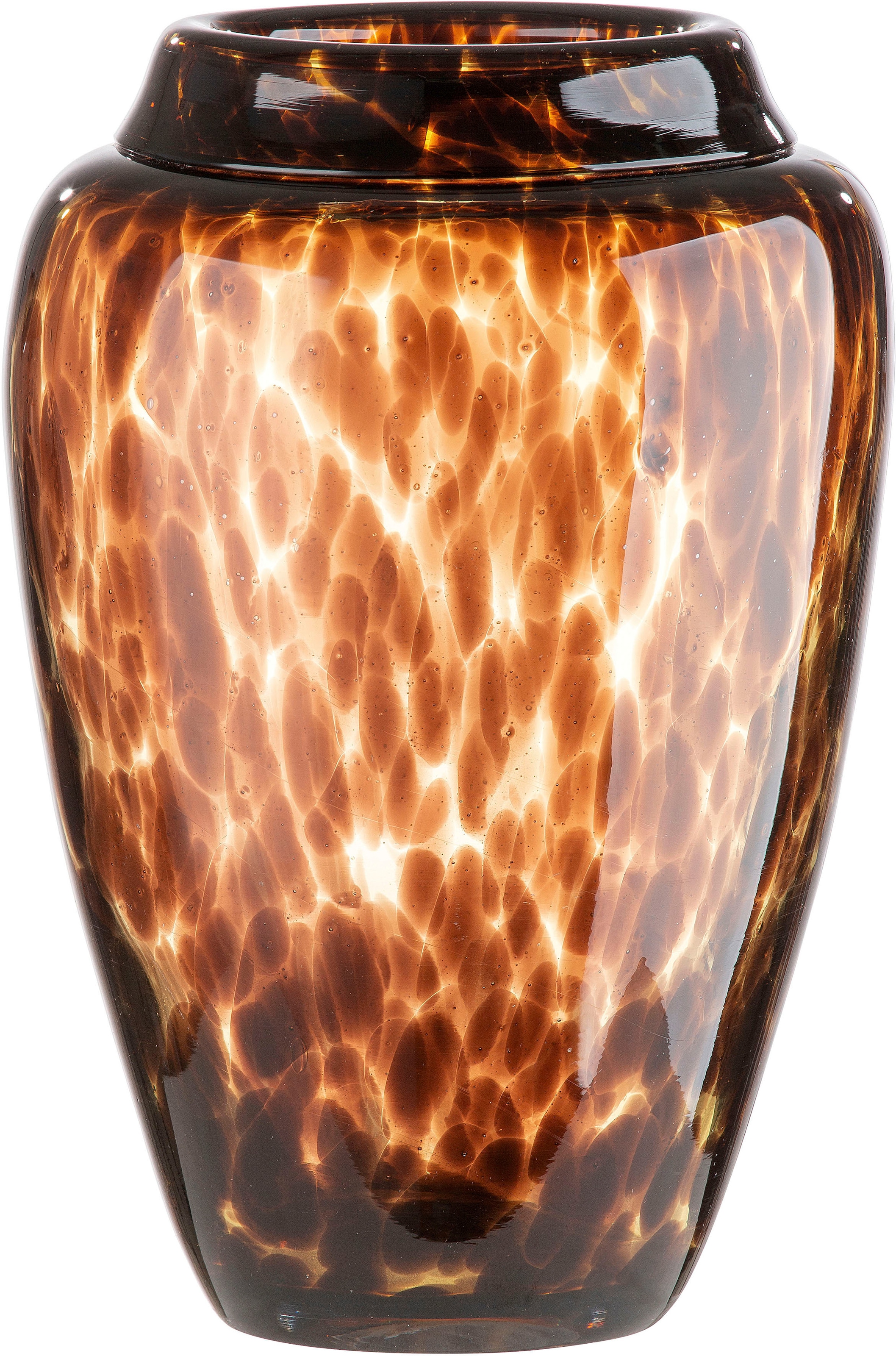Tischvase »Jungle, Höhe ca. 26 cm«, (1 St.), dekorative Vase aus Glas, Blumenvase