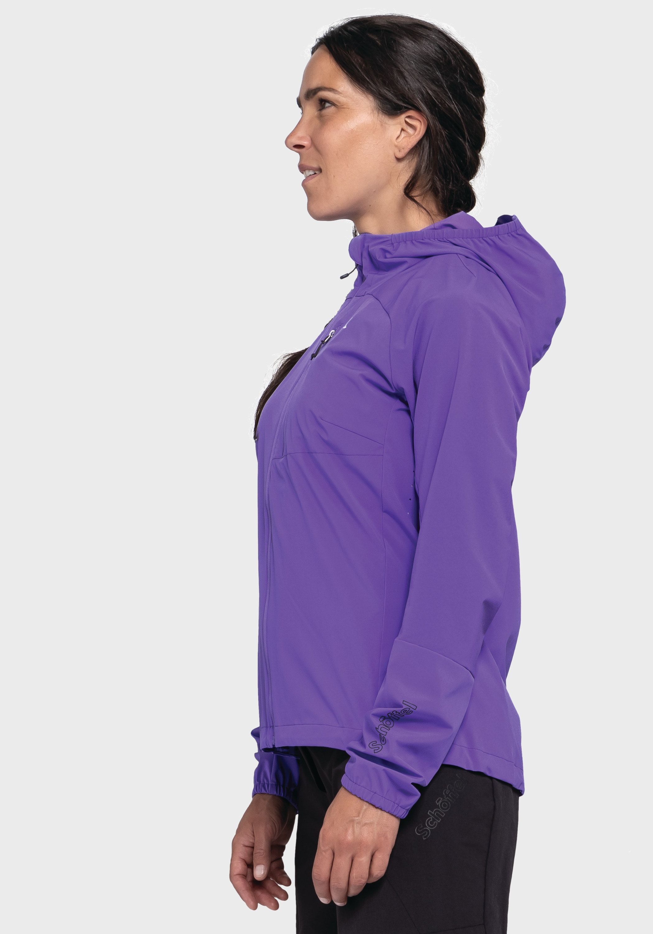 Schöffel Outdoorjacke »Bike Hybrid Jk Style Mamry WMS«, mit Kapuze
