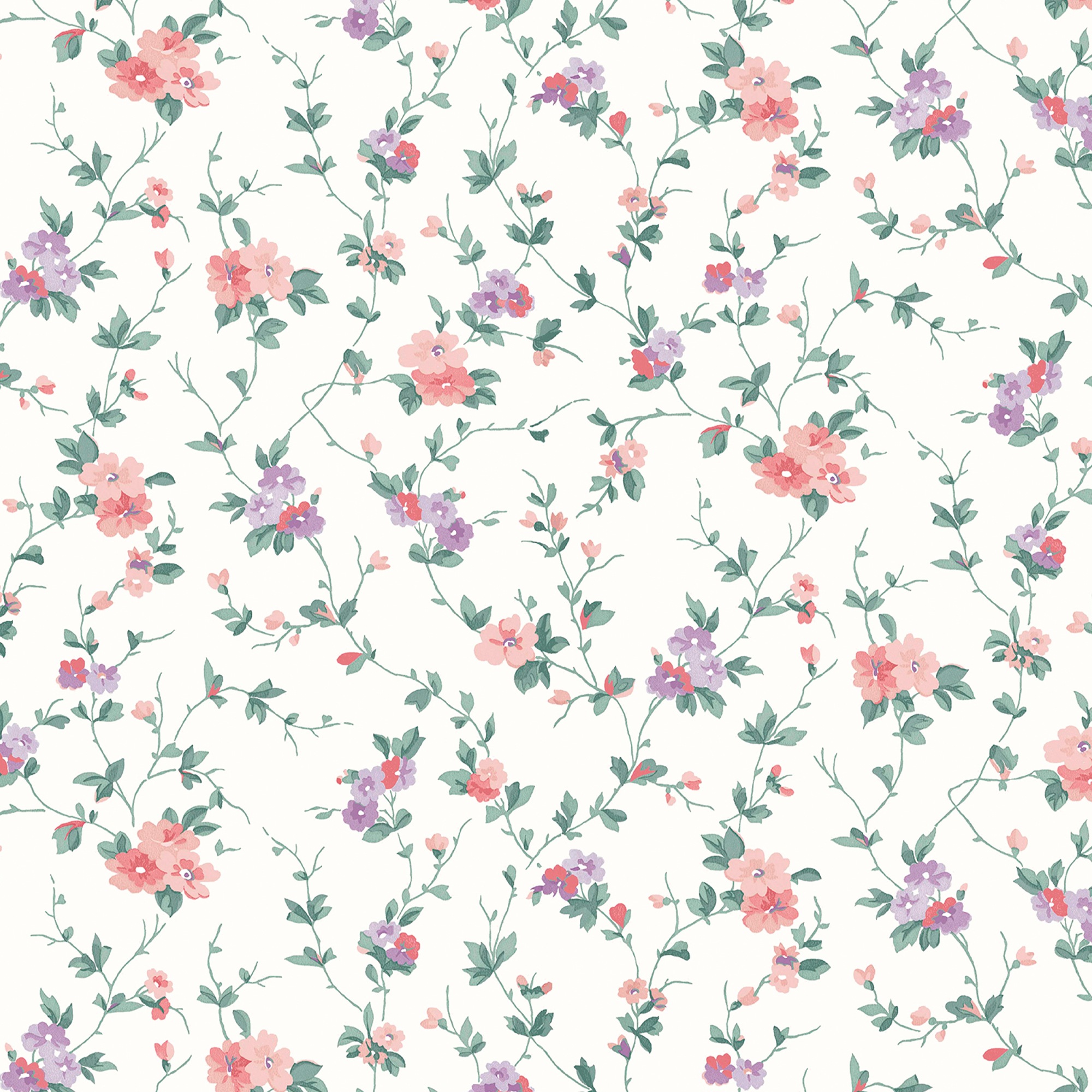 Thumbnail - LAURA ASHLEY Vliestapete "Priory", geblümt, 10mx52cm (ca. 5m2)