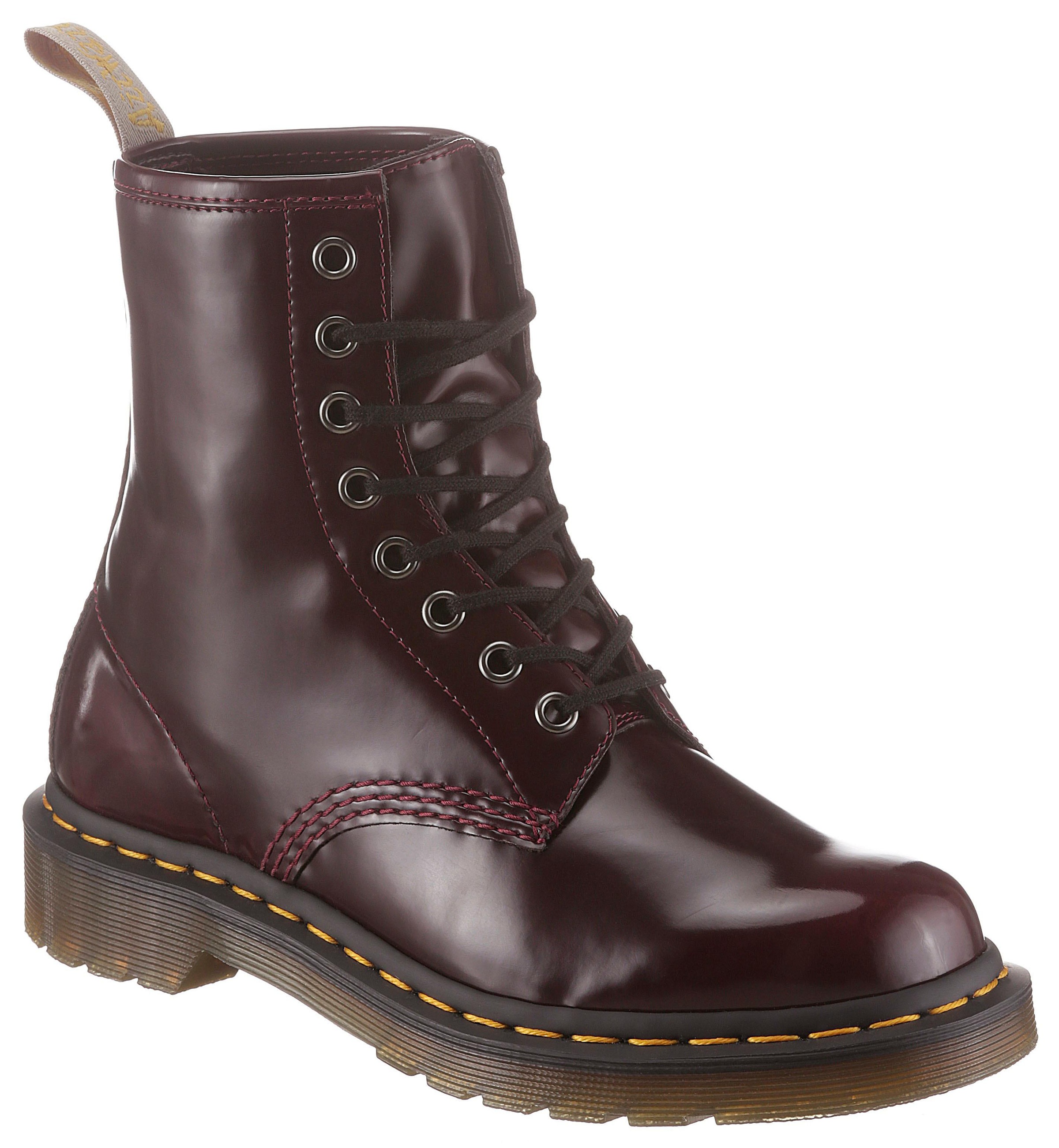 DR. MARTENS Schnürboots »1460 Vegan«, Blockabsatz, Schnürschuh, Stiefelette in veganer Verarbeitung