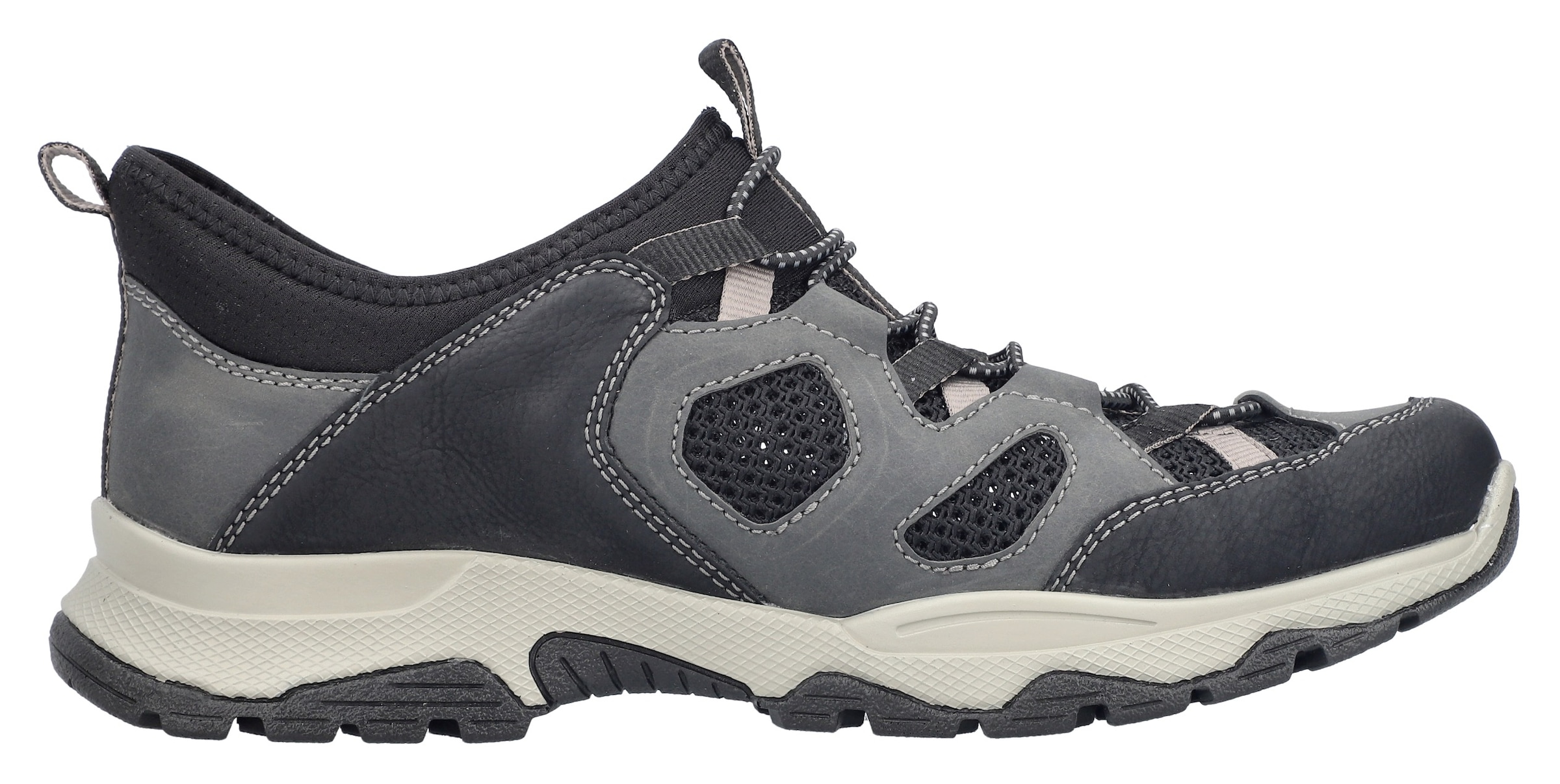 Rieker Slip-On Sneaker, Trekkingschuh, Outdoorschuh, Schlupfschuh mit Gummizug