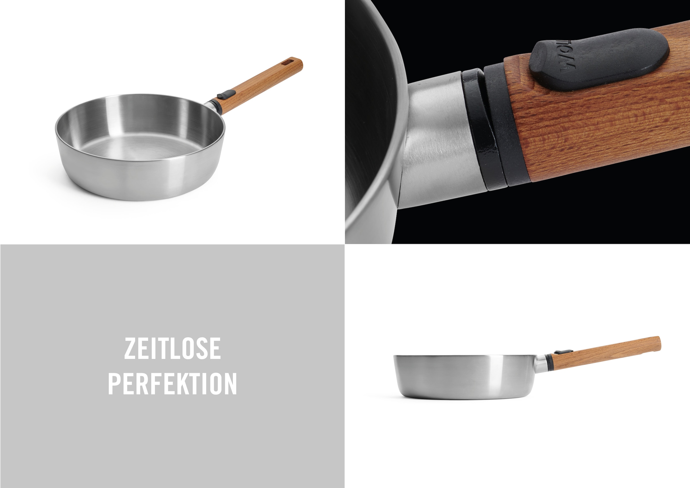 WOLL Schmorpfanne »Logic Steel«, Edelstahl 18/10, (1 tlg.), 5-Schicht-Aufbau