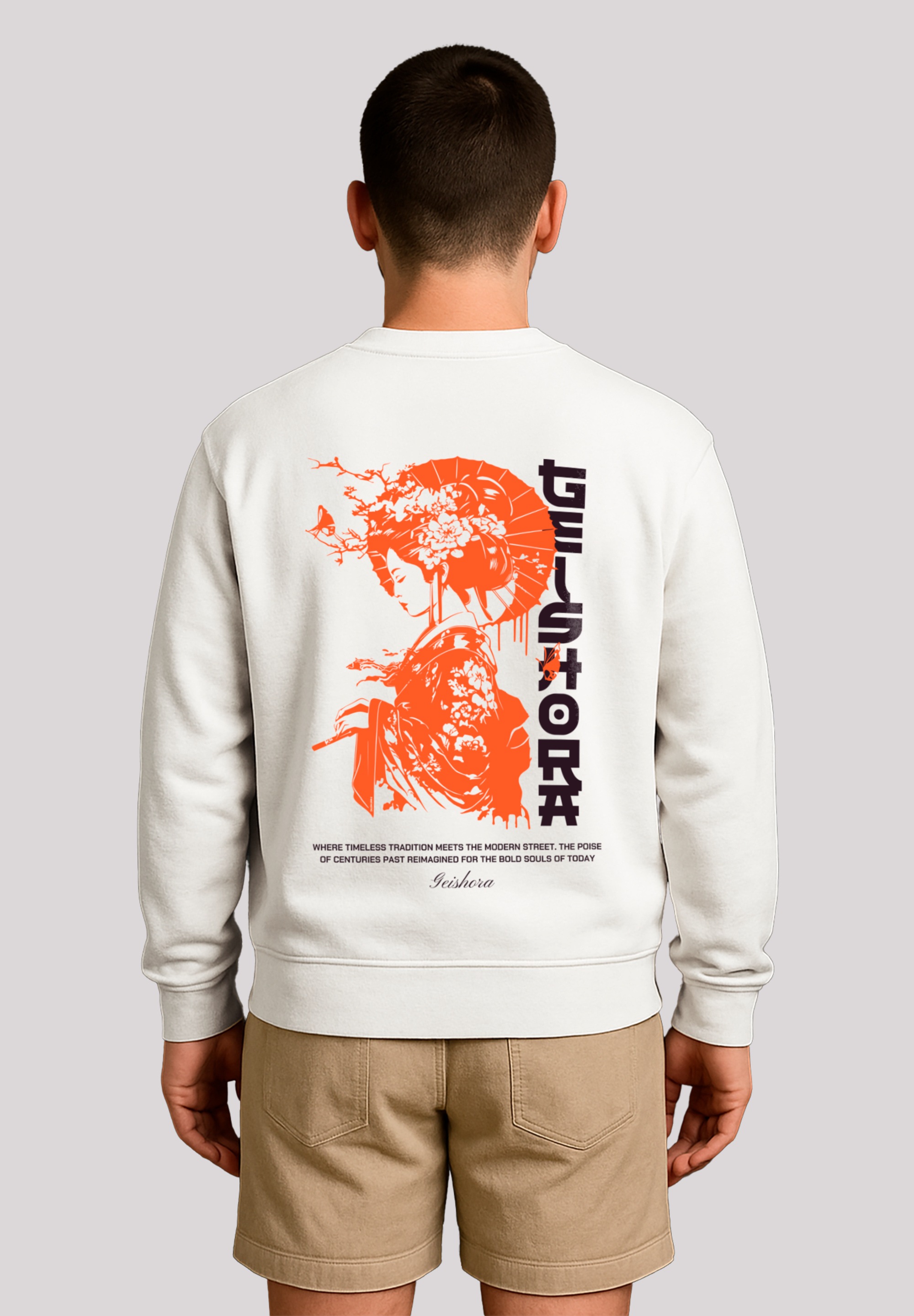 F4NT4STIC Sweatshirt »Geishora Japan Streetstyle«, Japan Streetwear Styles
