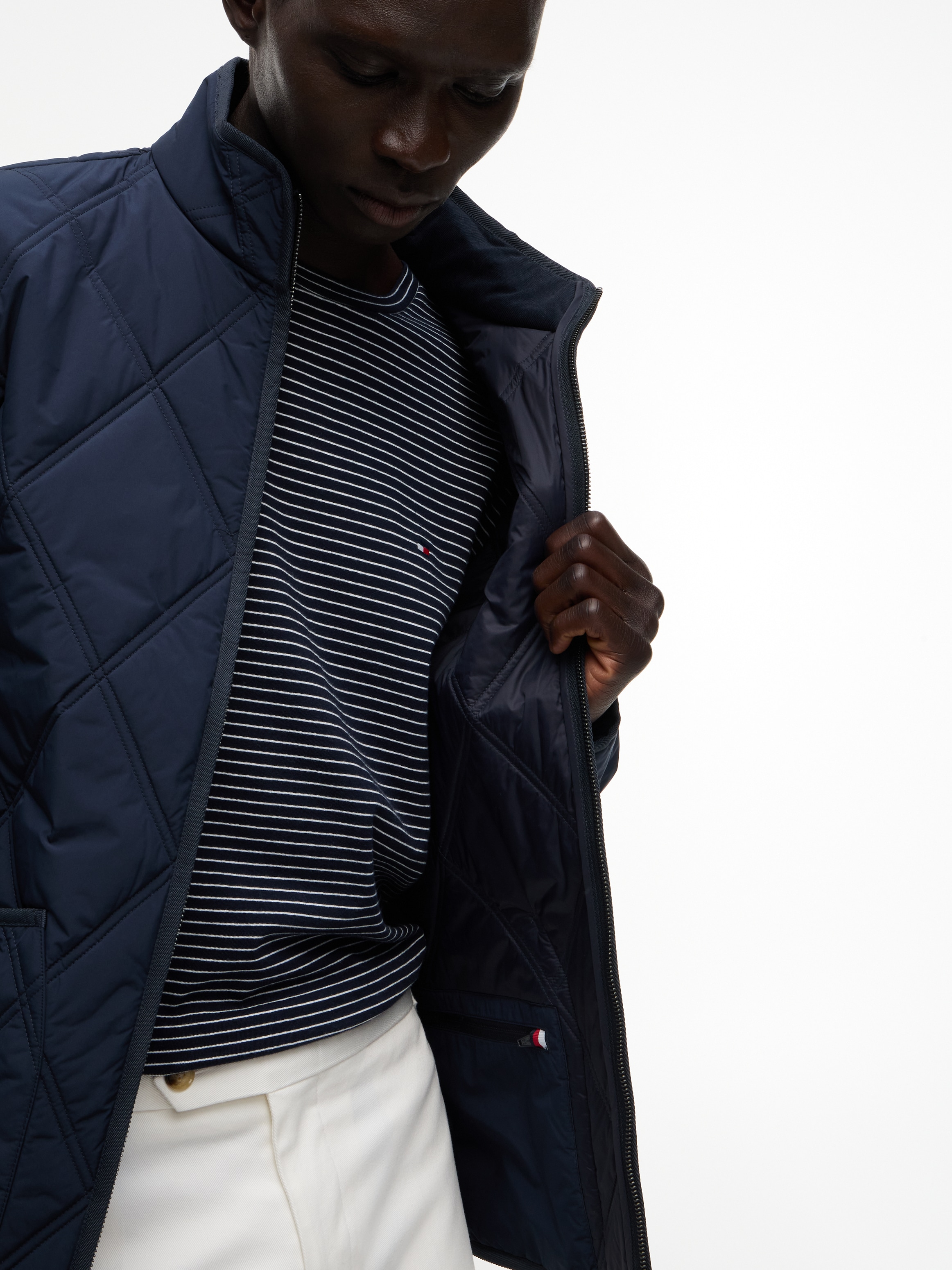 Tommy Hilfiger Steppjacke »DIAMOND QUILT« mit Rautensteppung und Reißverschluss