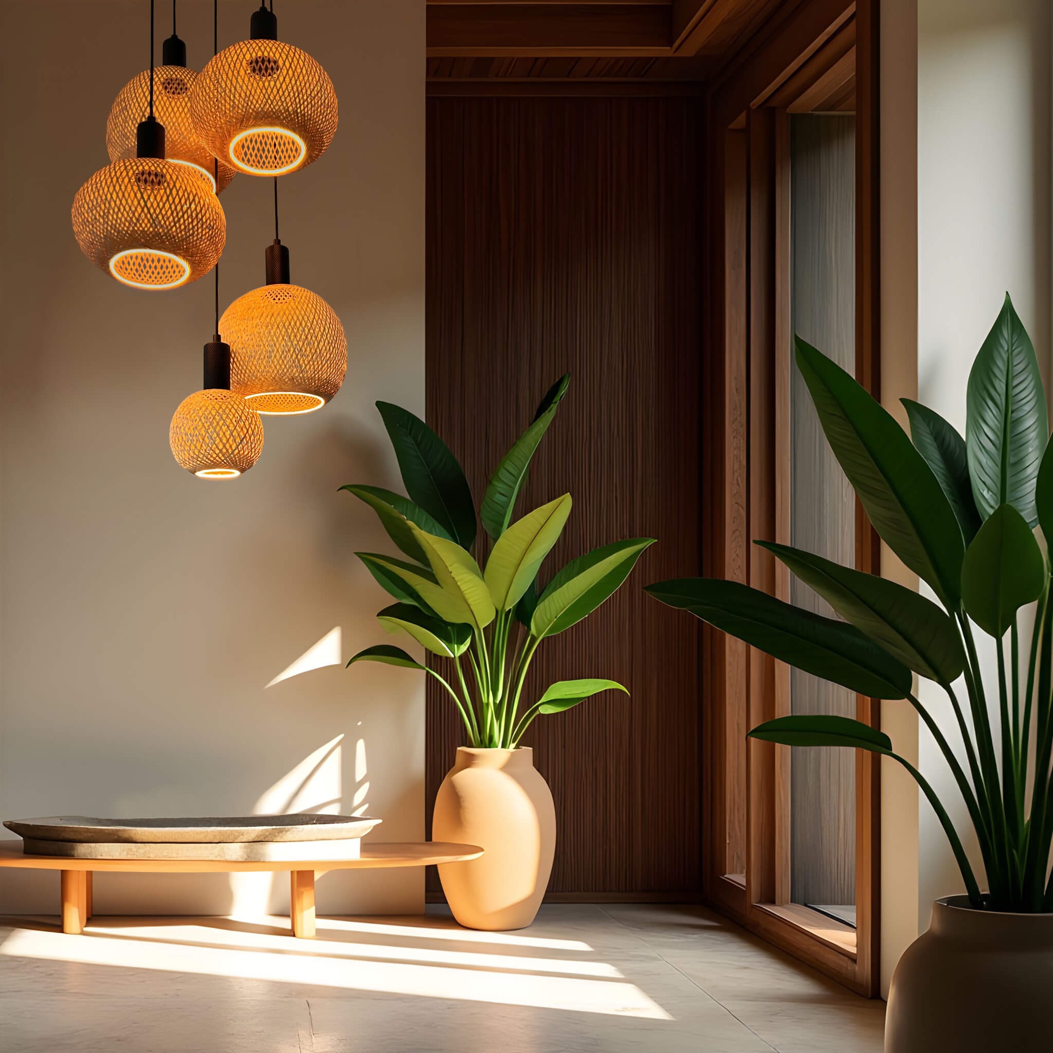 SEGULA LED-Filament »LED Floating Bamboo« E27 1 Stk. Extra-Warmweiß LED Floating Bamboo Oval 300 nature 
E27, 5W, 2200K, 350 lm