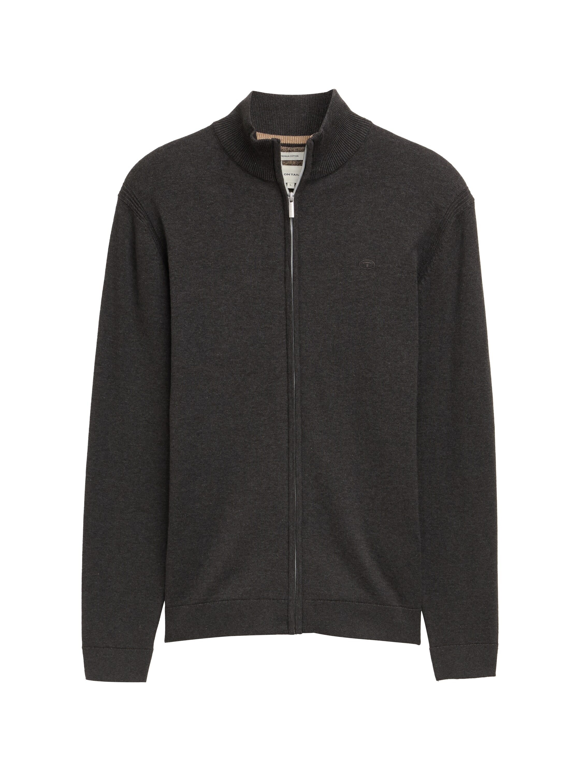 TOM TAILOR Strickjacke, mit Logo Stickerei