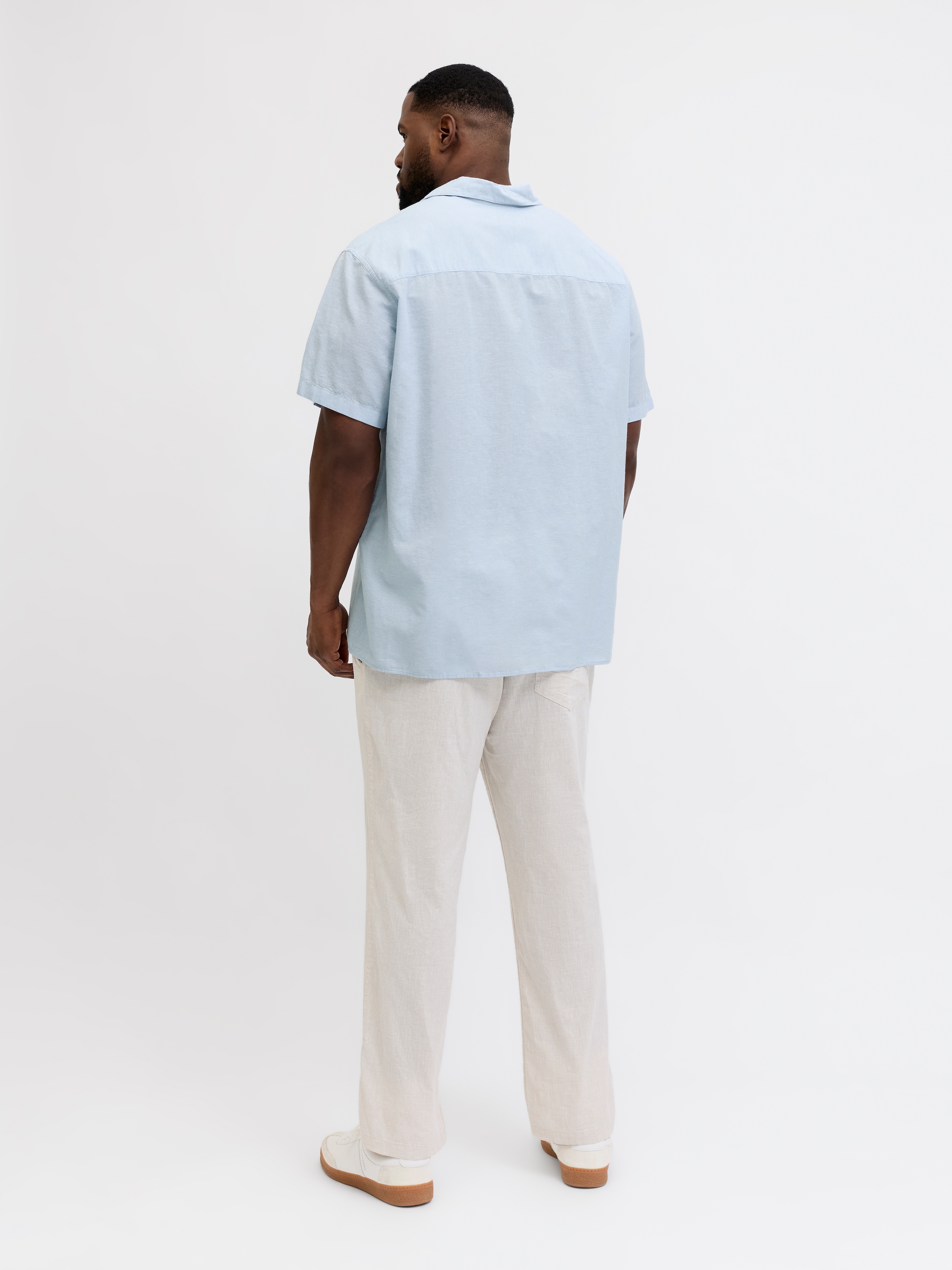 Jack & Jones PlusSize Kurzarmhemd »JJEBREEZE LINEN BLEND RESORT SHIRT PLS« mit Leinen, regular fit