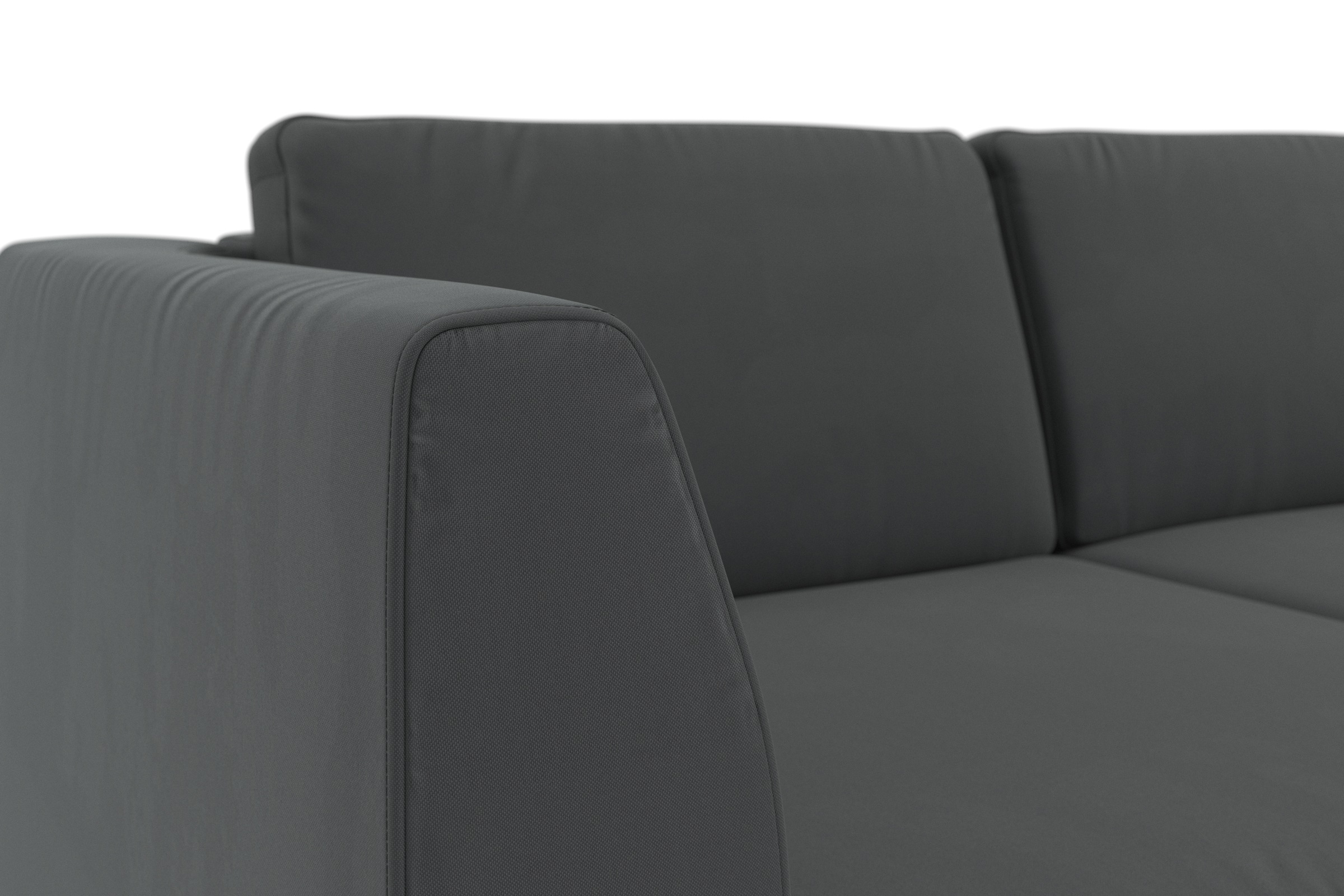sit&more Ecksofa »Olsen L-Form« inklusive Sitztiefenverstellung, wahlweise mit Bettfunktion, 15cm hoch