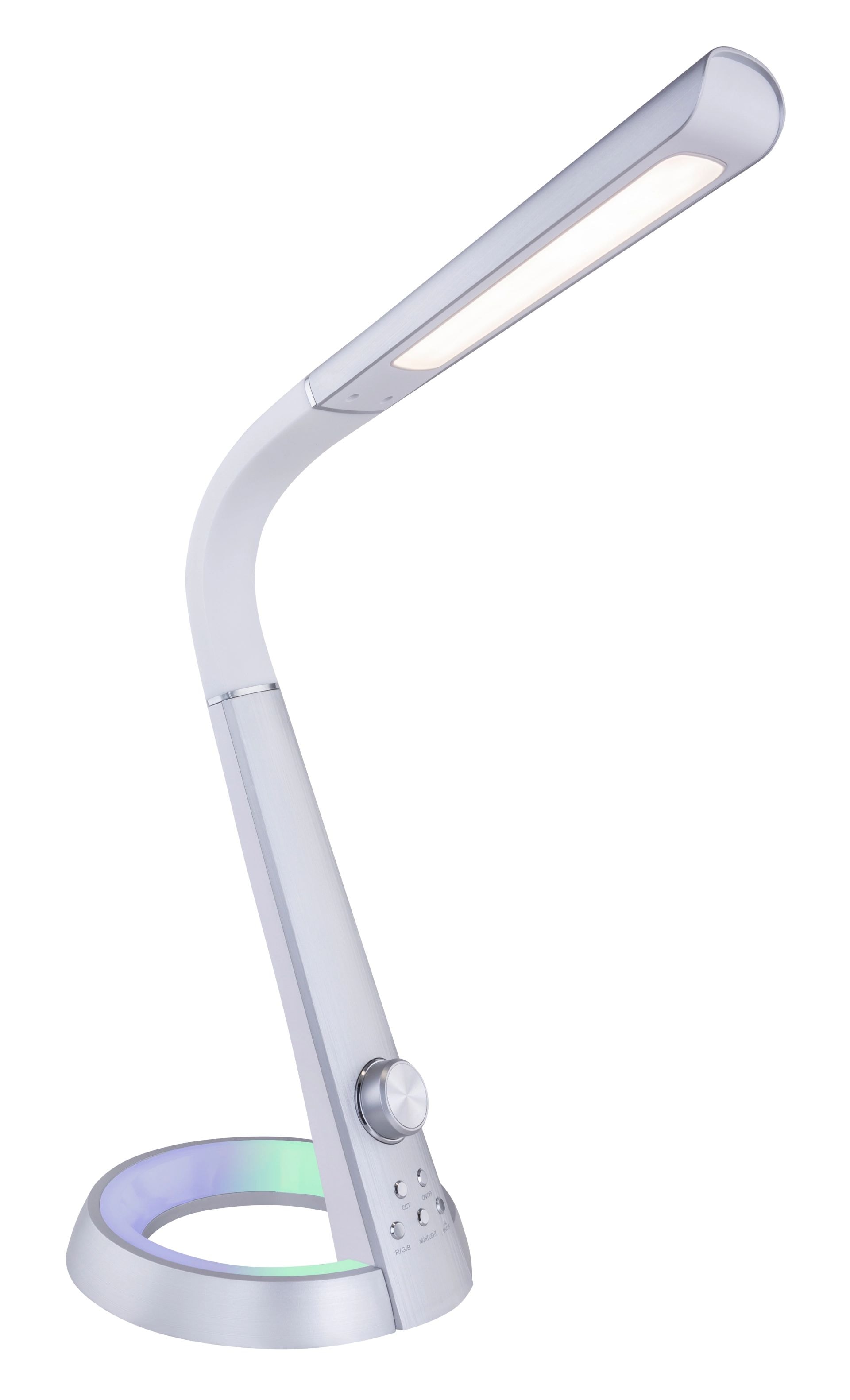 GLOBO LIGHTING LED Schreibtischlampe »MITTI« LED-Modul 1 Stk. warmweiß - kaltweiß Farbwechsel Rot-Grün-Blau, Tischleuchte, Büroleuchte