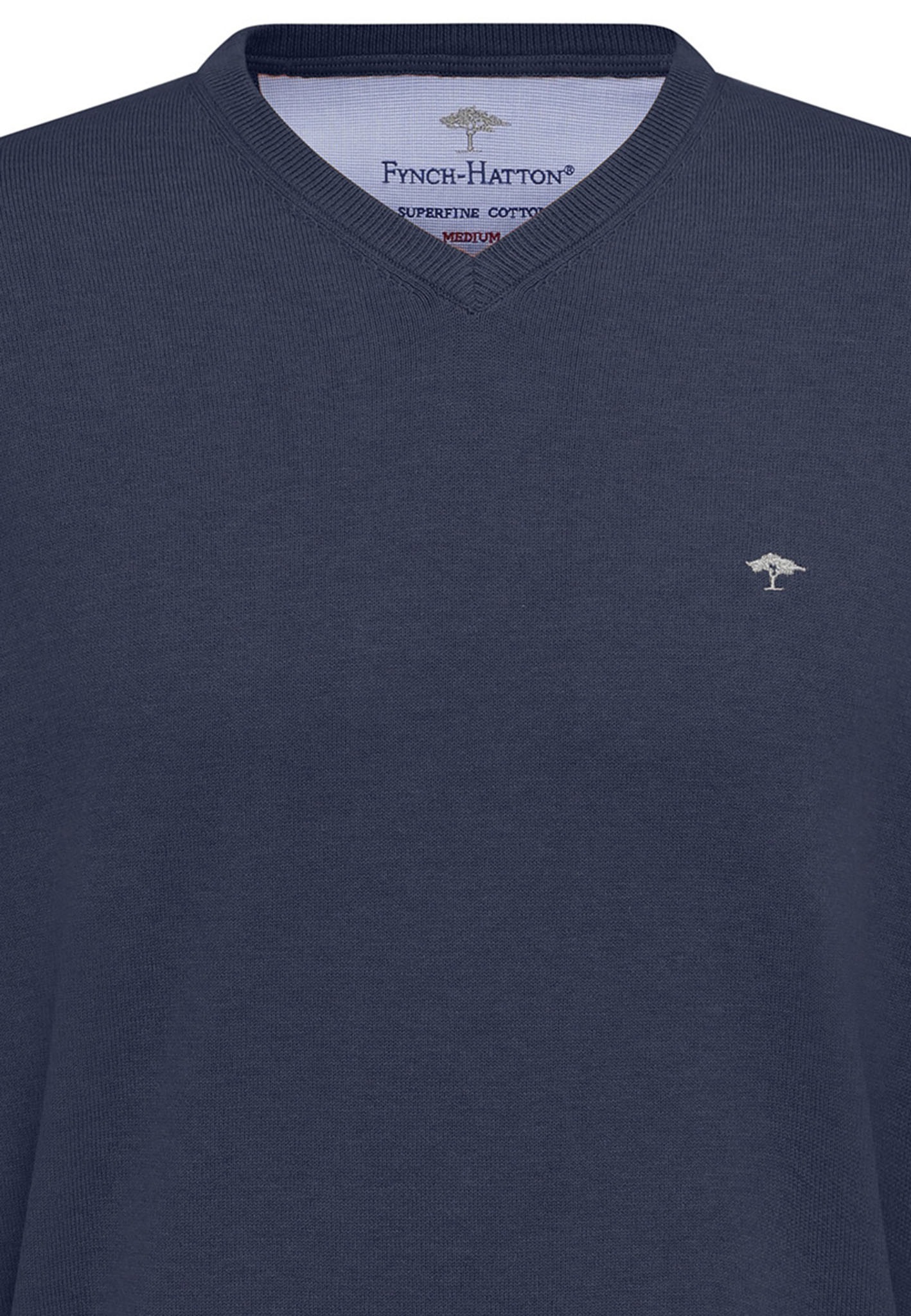 Fynch Hatton Sfpk211 V-Neck Sweater Night 4XL 3