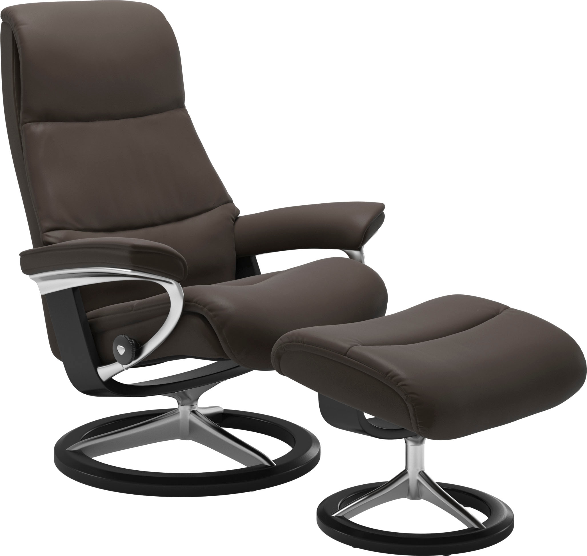 Stressless Relaxsessel "View" mit Signature Base, Größe M,Gestell Schwarz