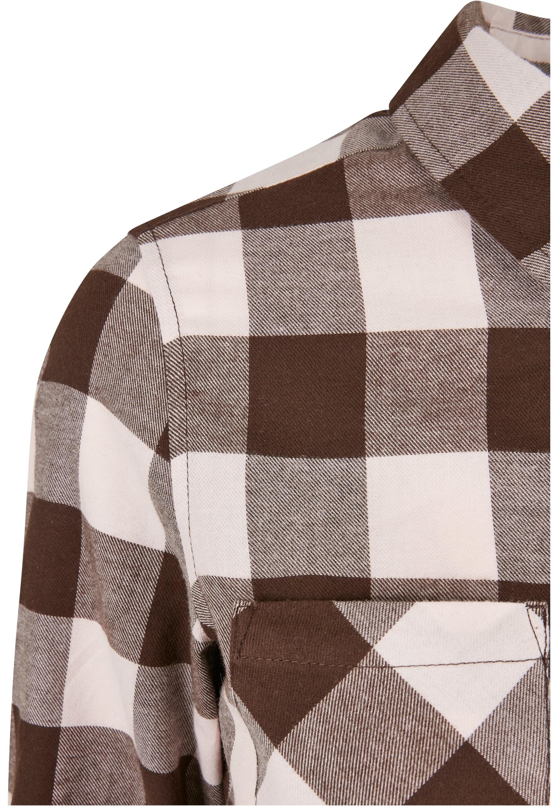 URBAN CLASSICS Langarmhemd »Urban Classics Damen Ladies Turnup Checked Flanell Shirt«, (1 tlg.)