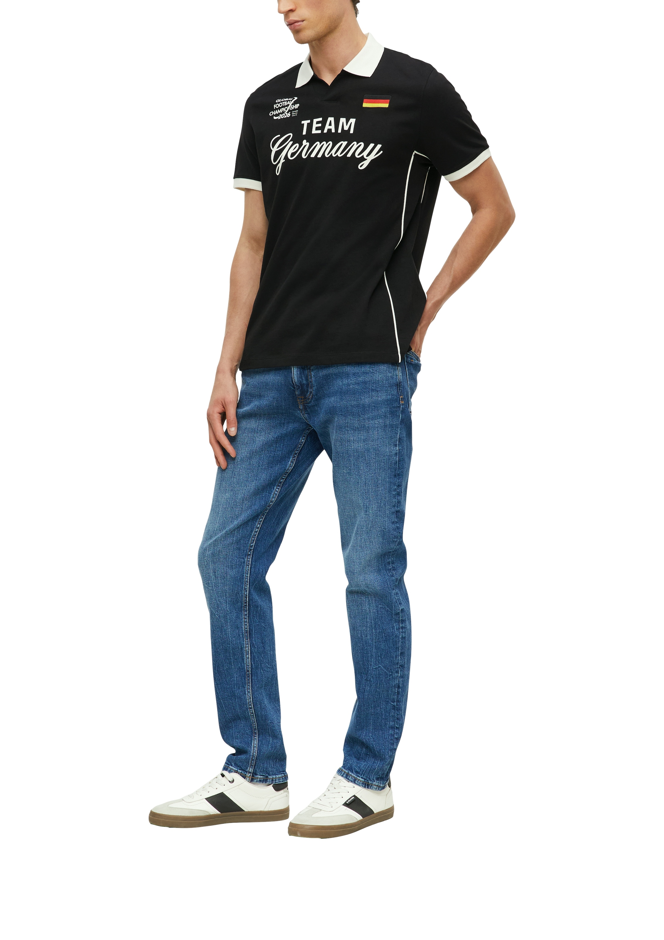 s.Oliver Poloshirt Sommershirt - WM 2026 - mit GERMANY-Print