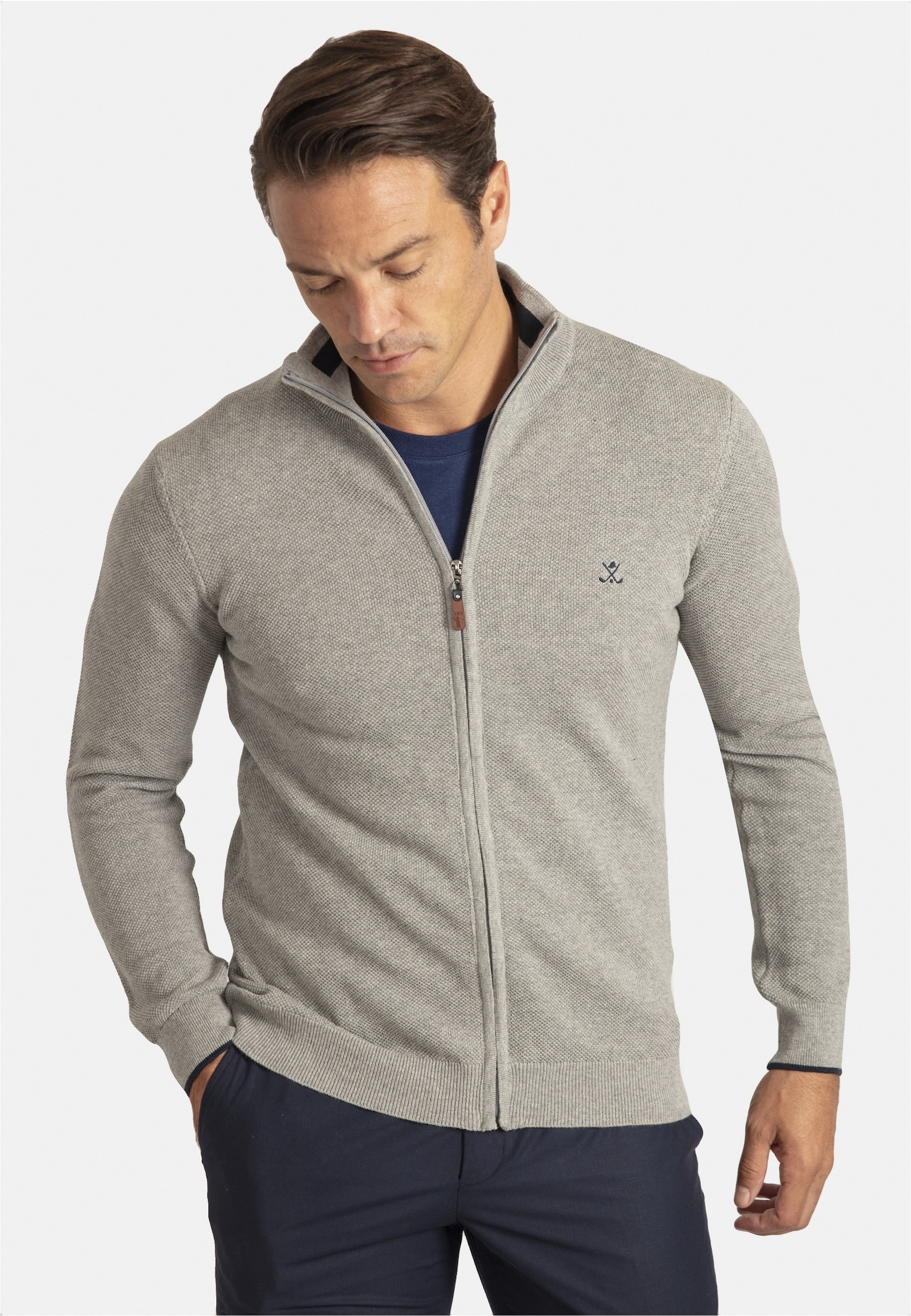 SIR RAYMOND TAILOR Strickjacke "Mass" 1 Stk. mit Stehkragen günstig online kaufen