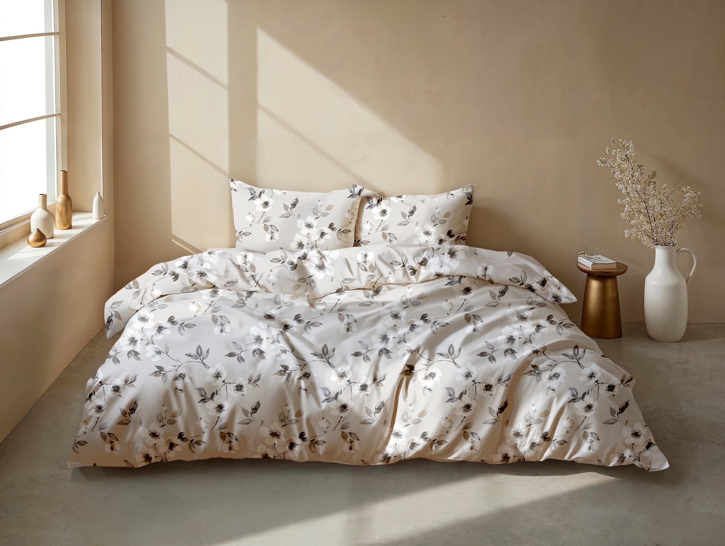 ZO HOME Bettwäsche »Zohome Bettwäsche Baumwolle Flanell Ines« 2 Bettwäsche aus 100% Baumwolle, hochwertige Flanell, ab 135x200 cm.