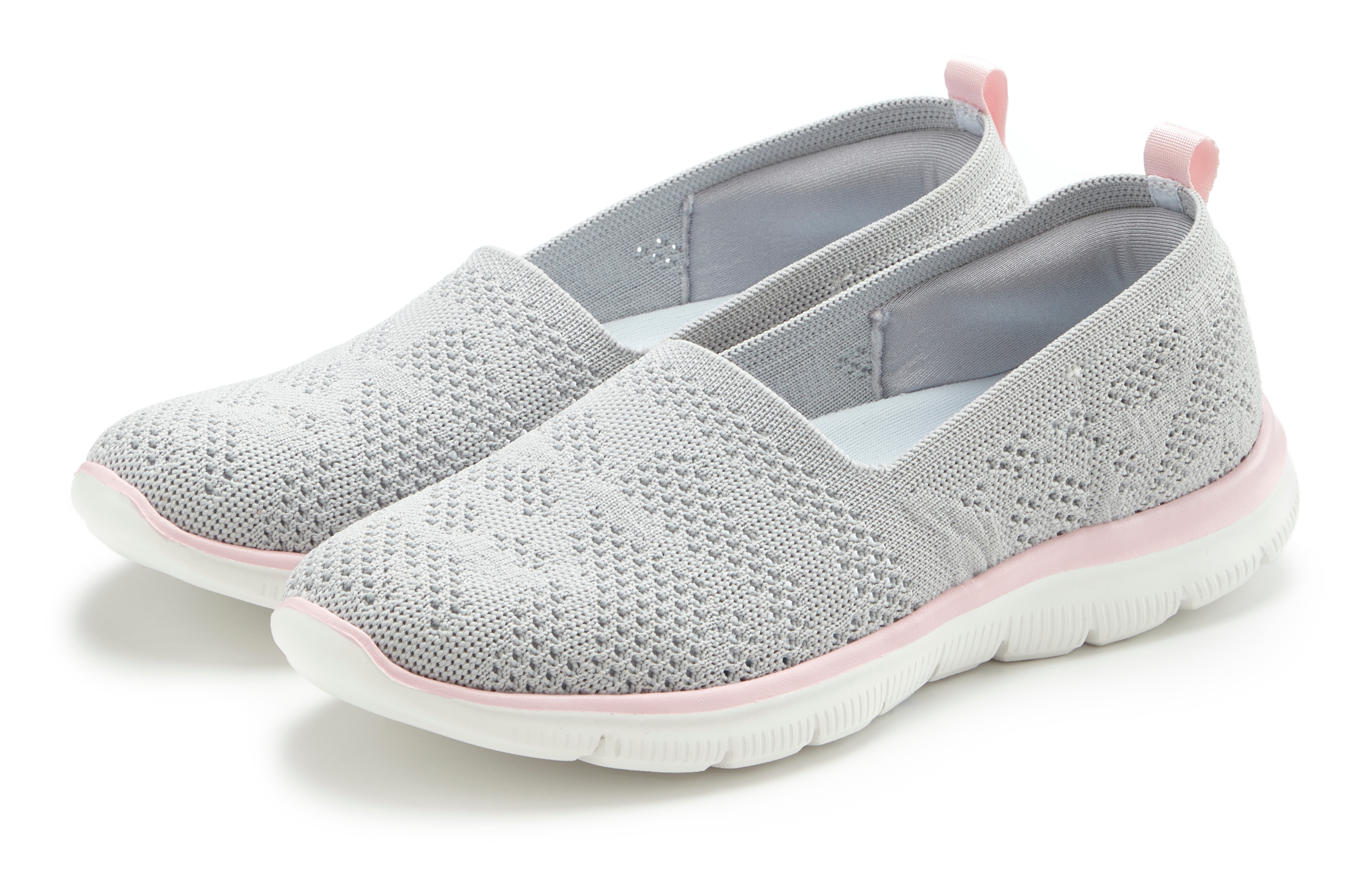 LASCANA Slipper "Ballerina, Sneaker, Freizeitschuh, Slip-On-Sneaker," NEU zum Reinschlüpfen, ultraleicht VEGAN
