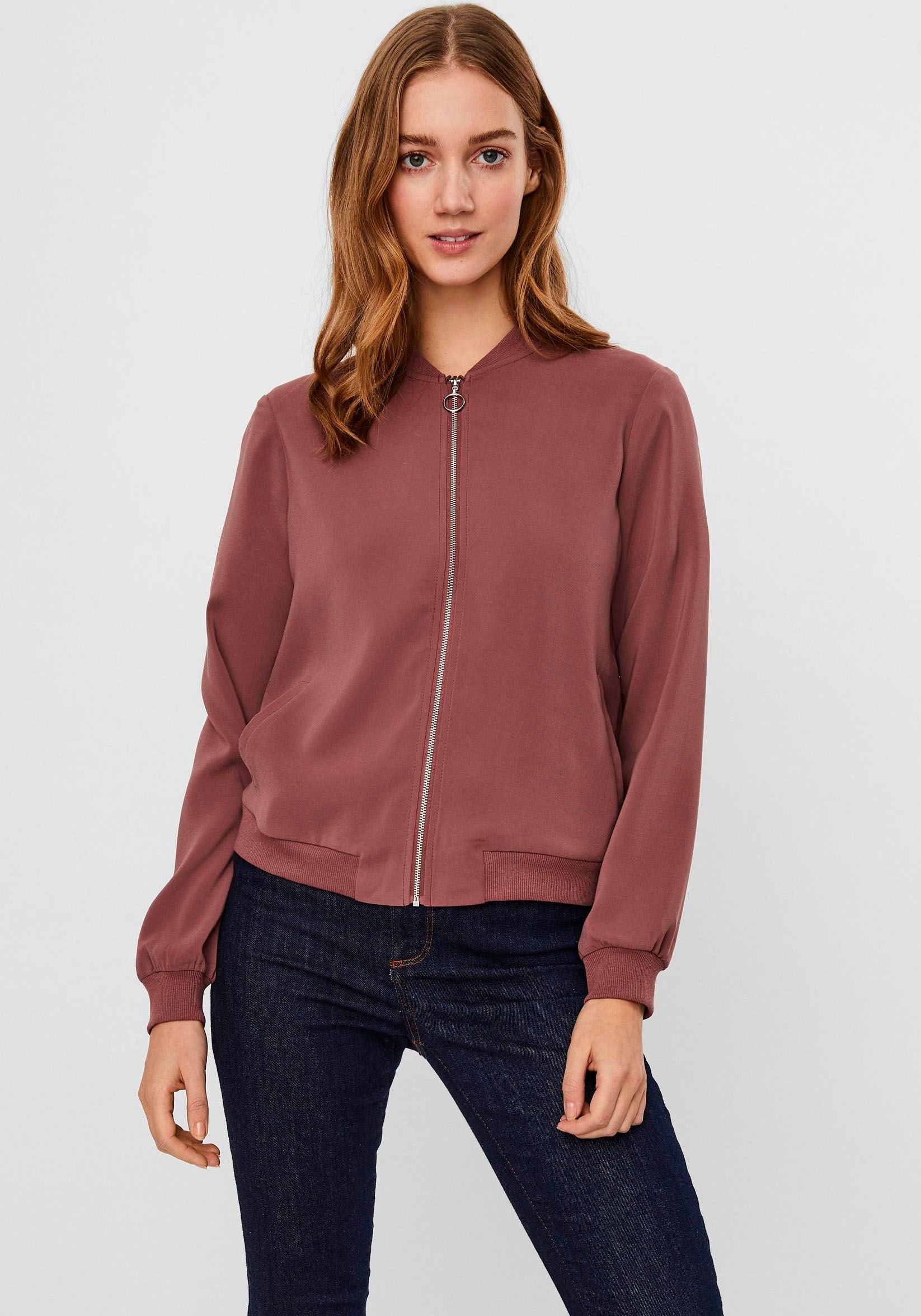 Vero Moda Bomberjacke "VMCOCO L/S BOMBER NOOS", in modisch kurzer Form günstig online kaufen